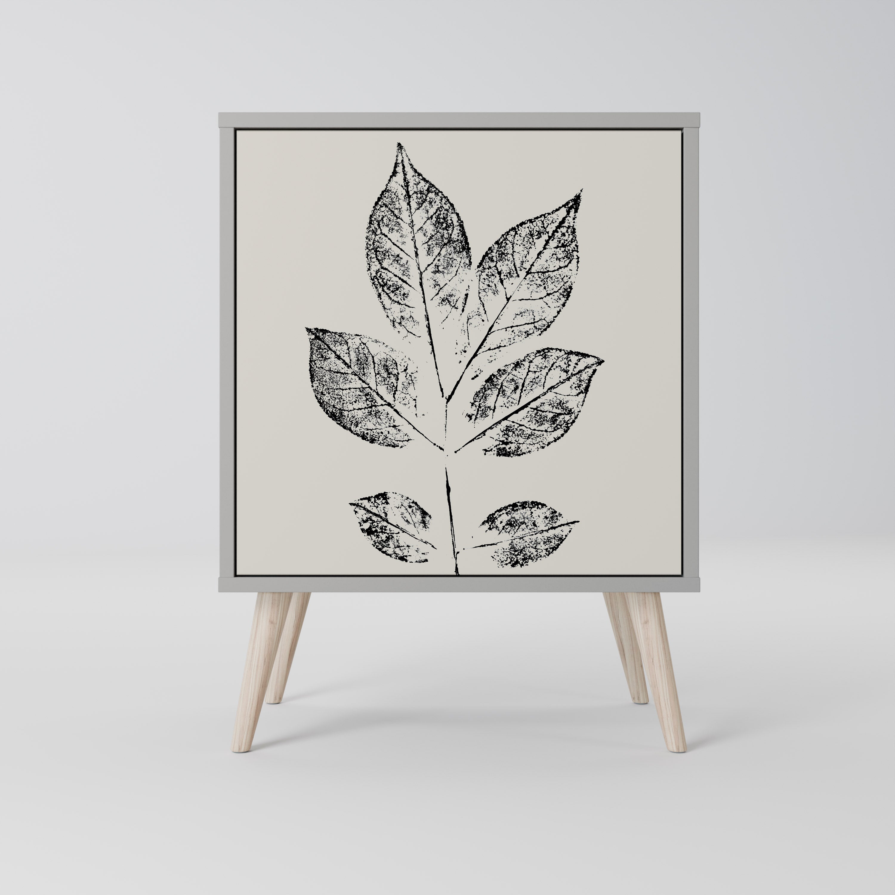 LEAFY STAMPS Sideboard mit 1 Tür in Grau