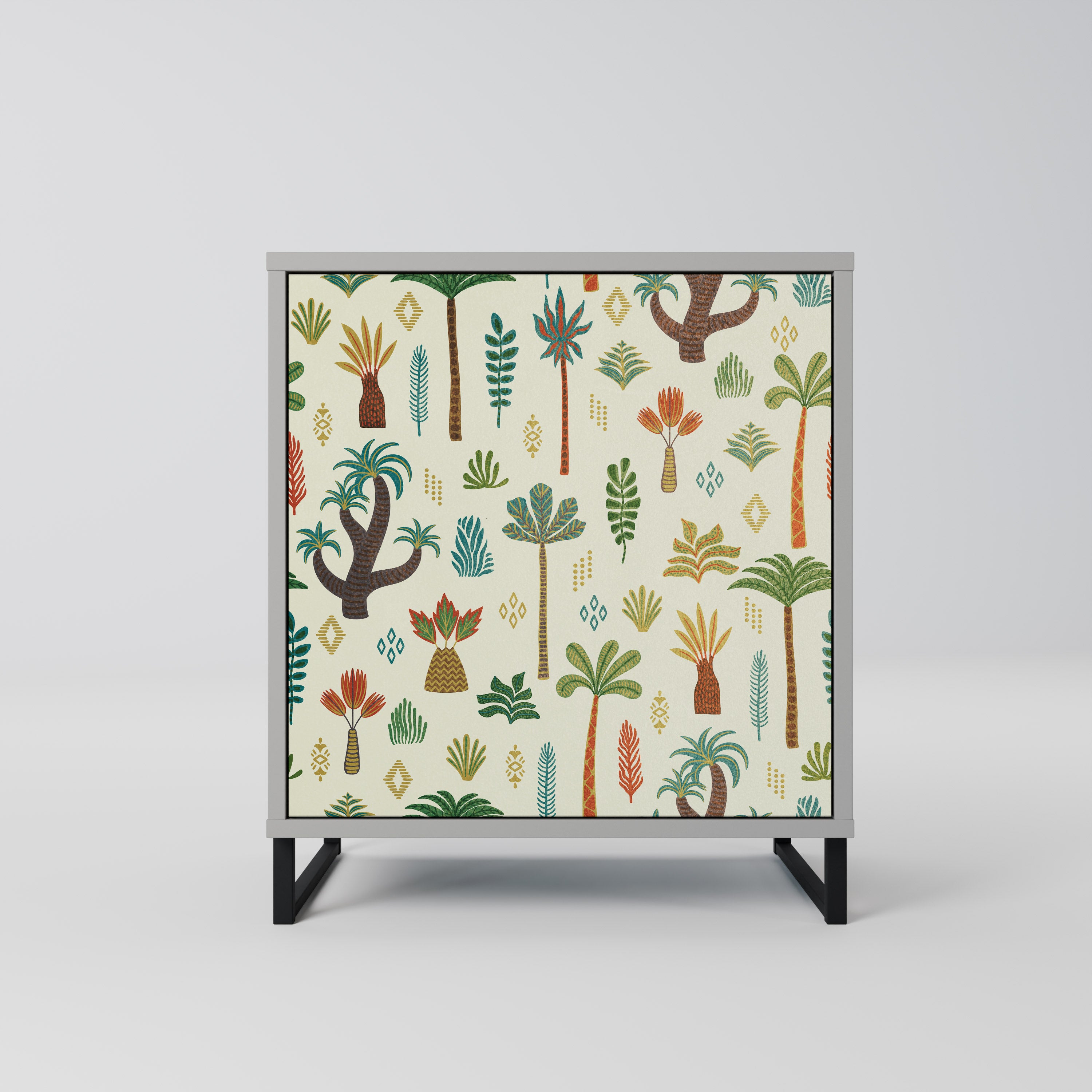 PALM SPRING Sideboard mit 1 Tür in Grau