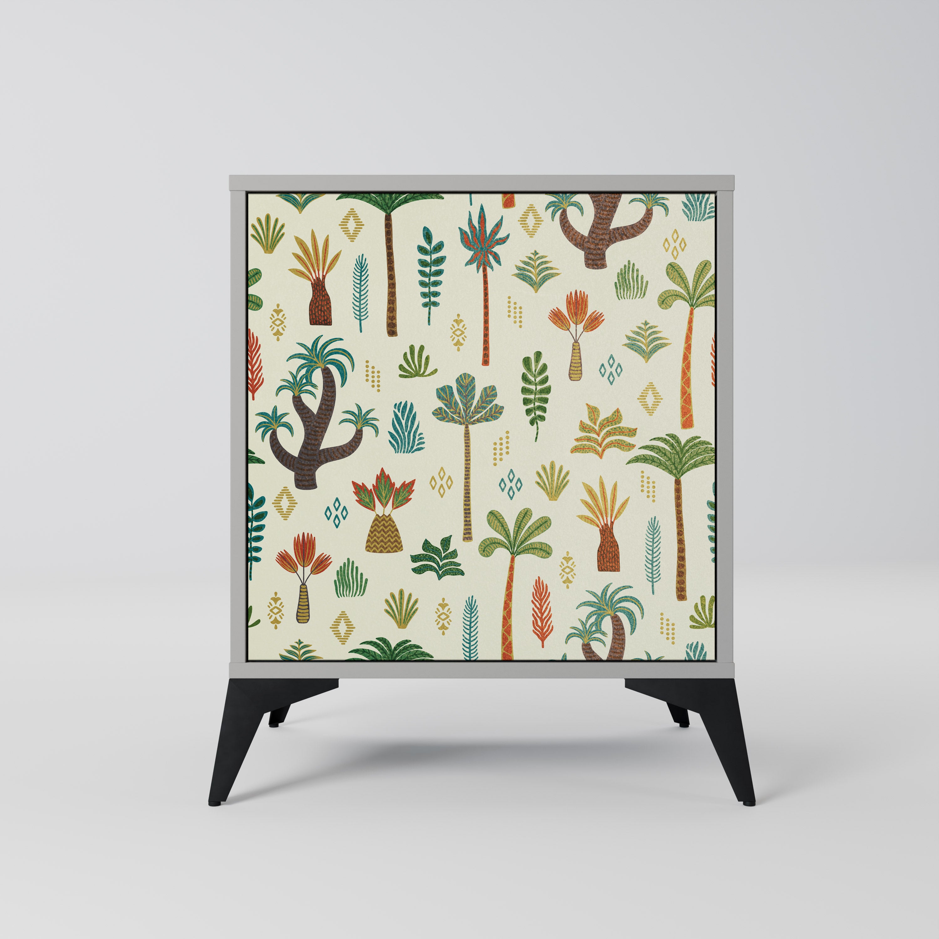 PALM SPRING Sideboard mit 1 Tür in Grau