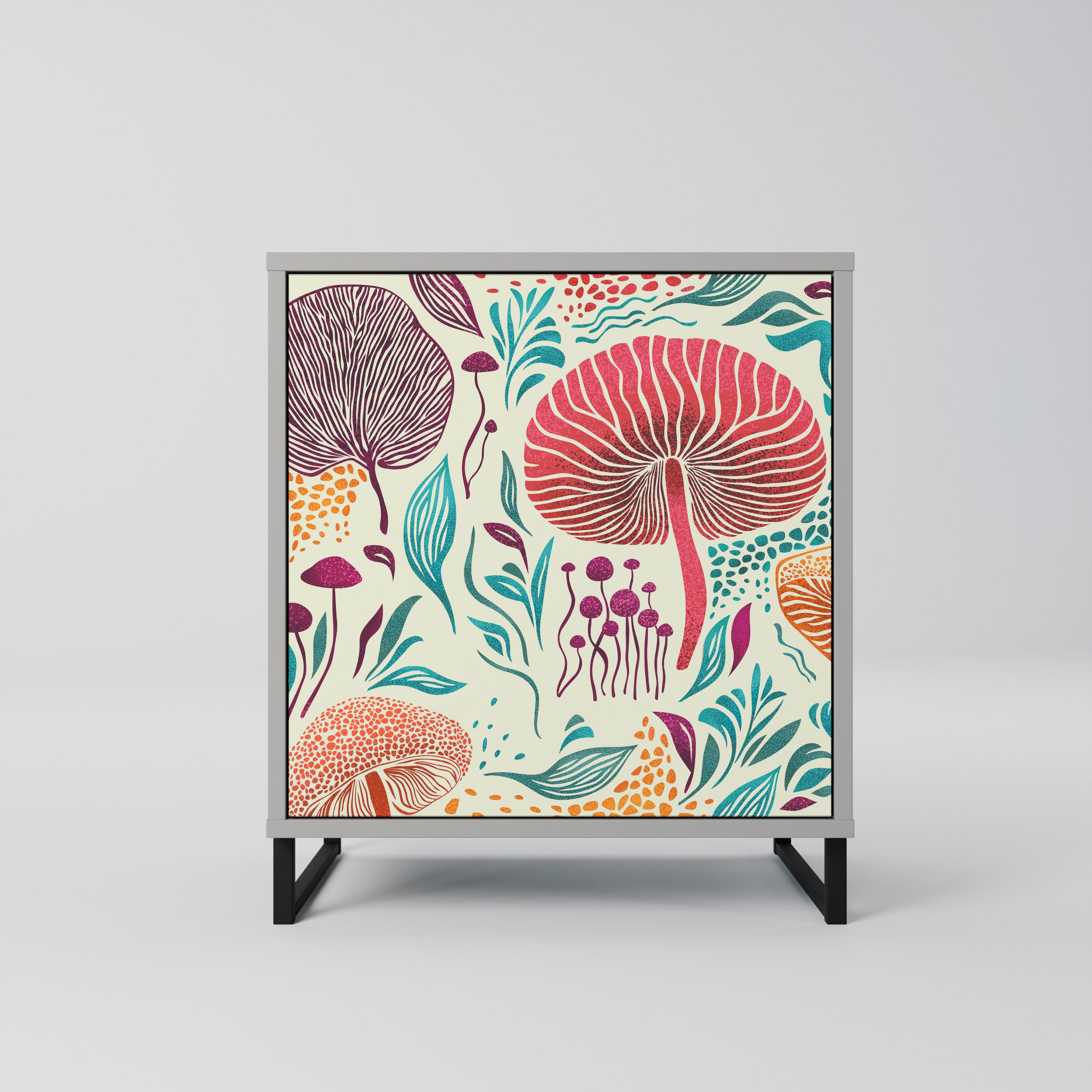 FUNGUS FANTASY Sideboard mit 1 Tür in Grau