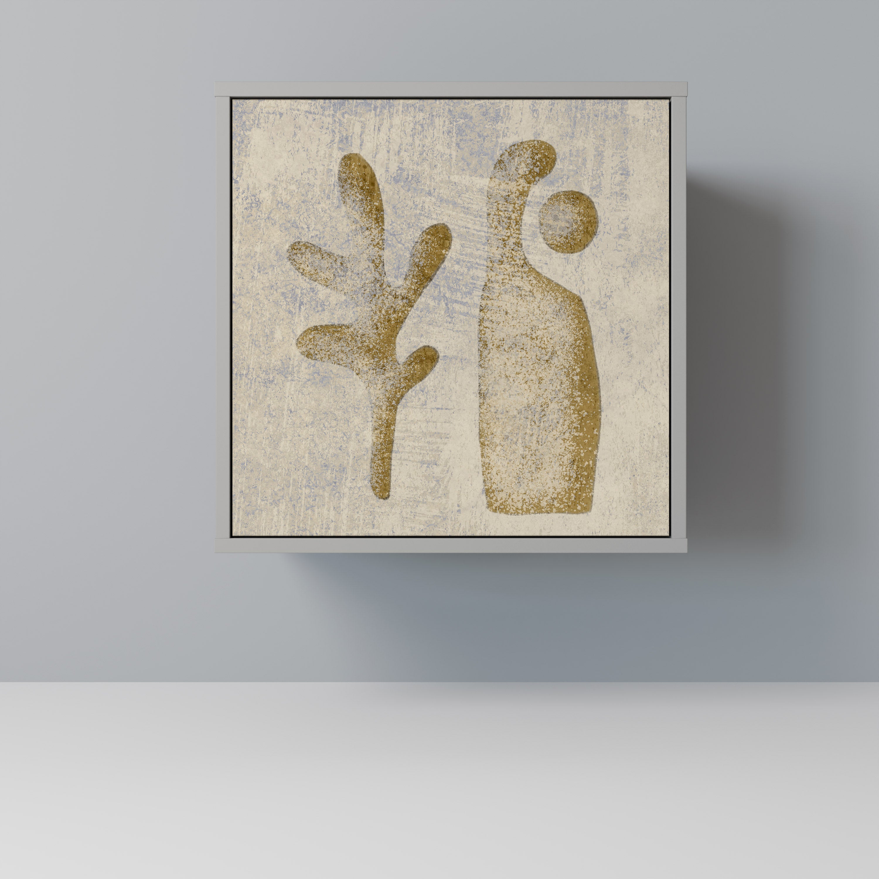 SAND SCULPTURES Sideboard mit 1 Tür in Grau