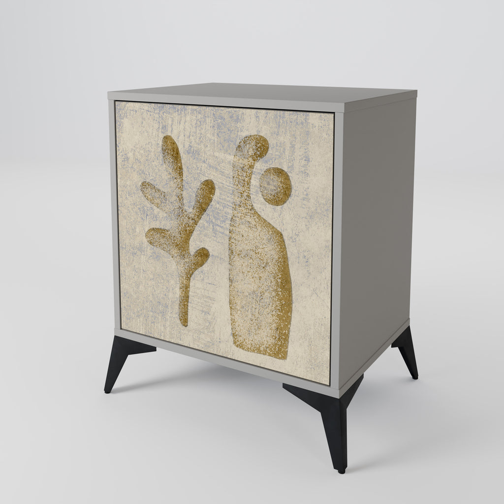 SAND SCULPTURES Sideboard mit 1 Tür in Grau