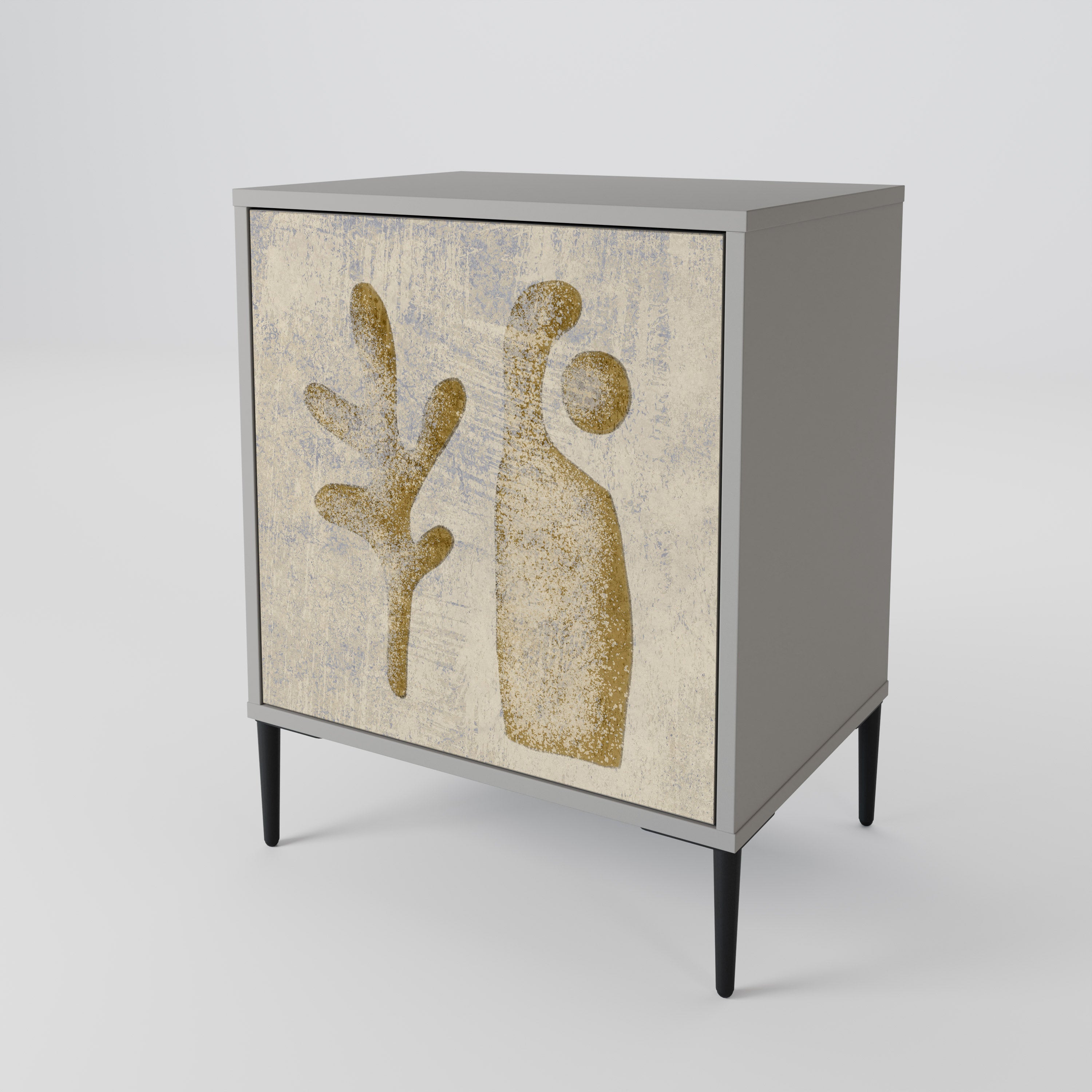 SAND SCULPTURES Sideboard mit 1 Tür in Grau