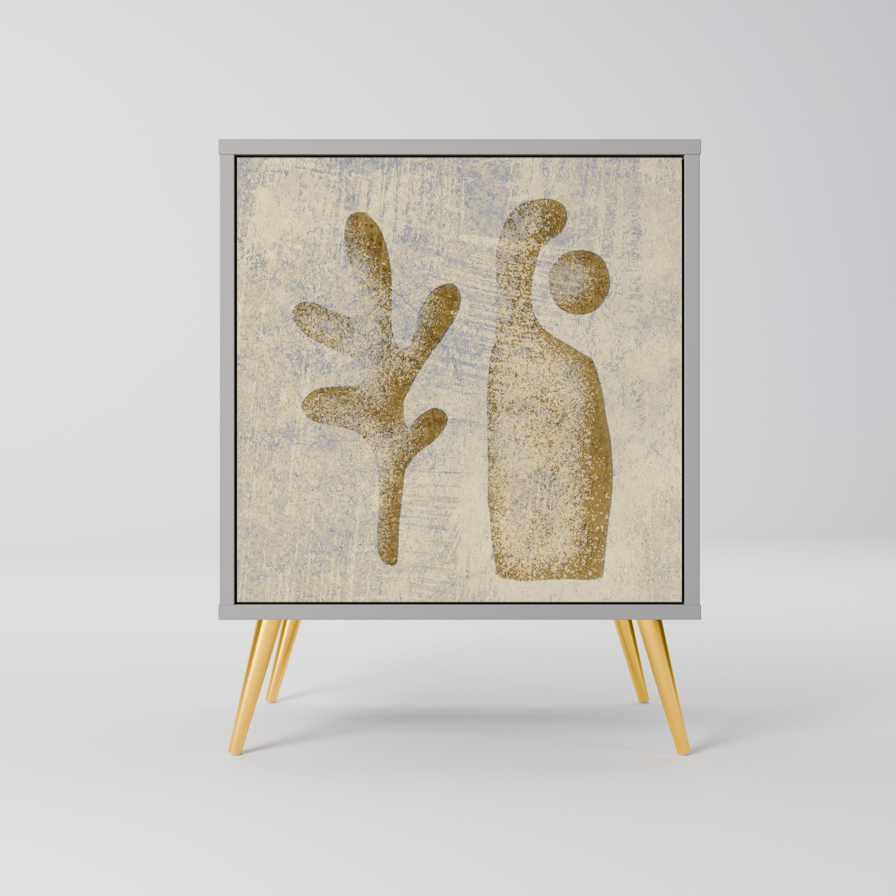 SAND SCULPTURES Sideboard mit 1 Tür in Grau