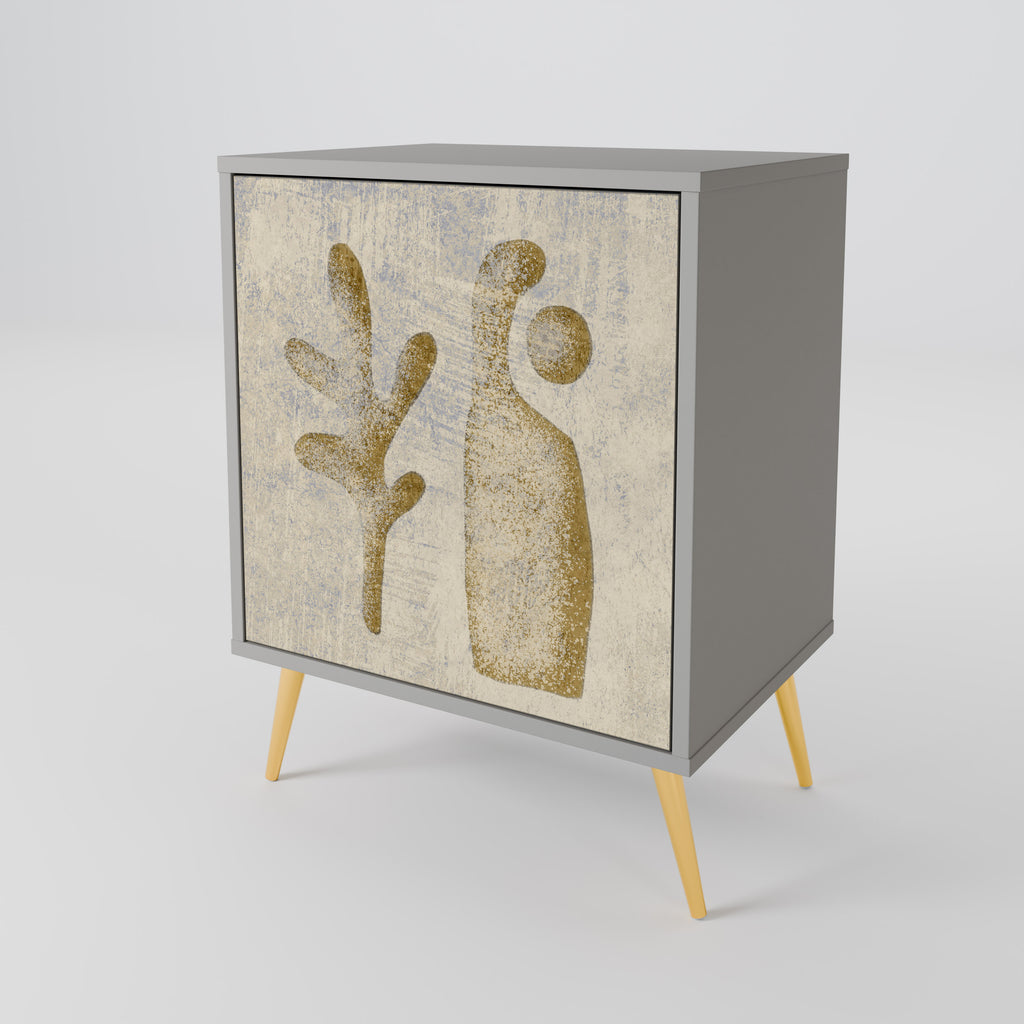 SAND SCULPTURES Sideboard mit 1 Tür in Grau