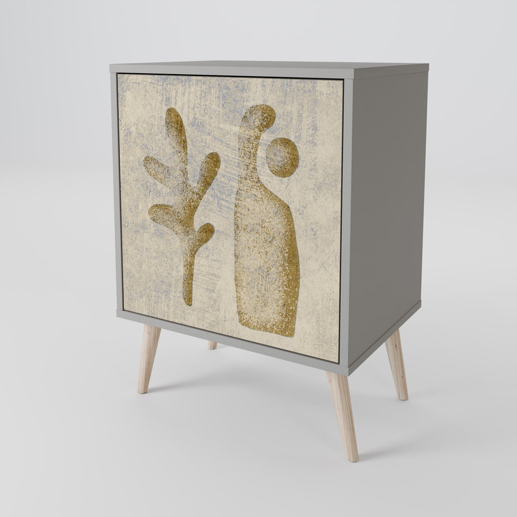 SAND SCULPTURES Sideboard mit 1 Tür in Grau
