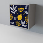 CITRUS BLACK AND WHITE Sideboard mit 1 Tür in Grau