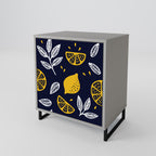 CITRUS BLACK AND WHITE Sideboard mit 1 Tür in Grau