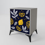 CITRUS BLACK AND WHITE Sideboard mit 1 Tür in Grau