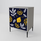 CITRUS BLACK AND WHITE Sideboard mit 1 Tür in Grau