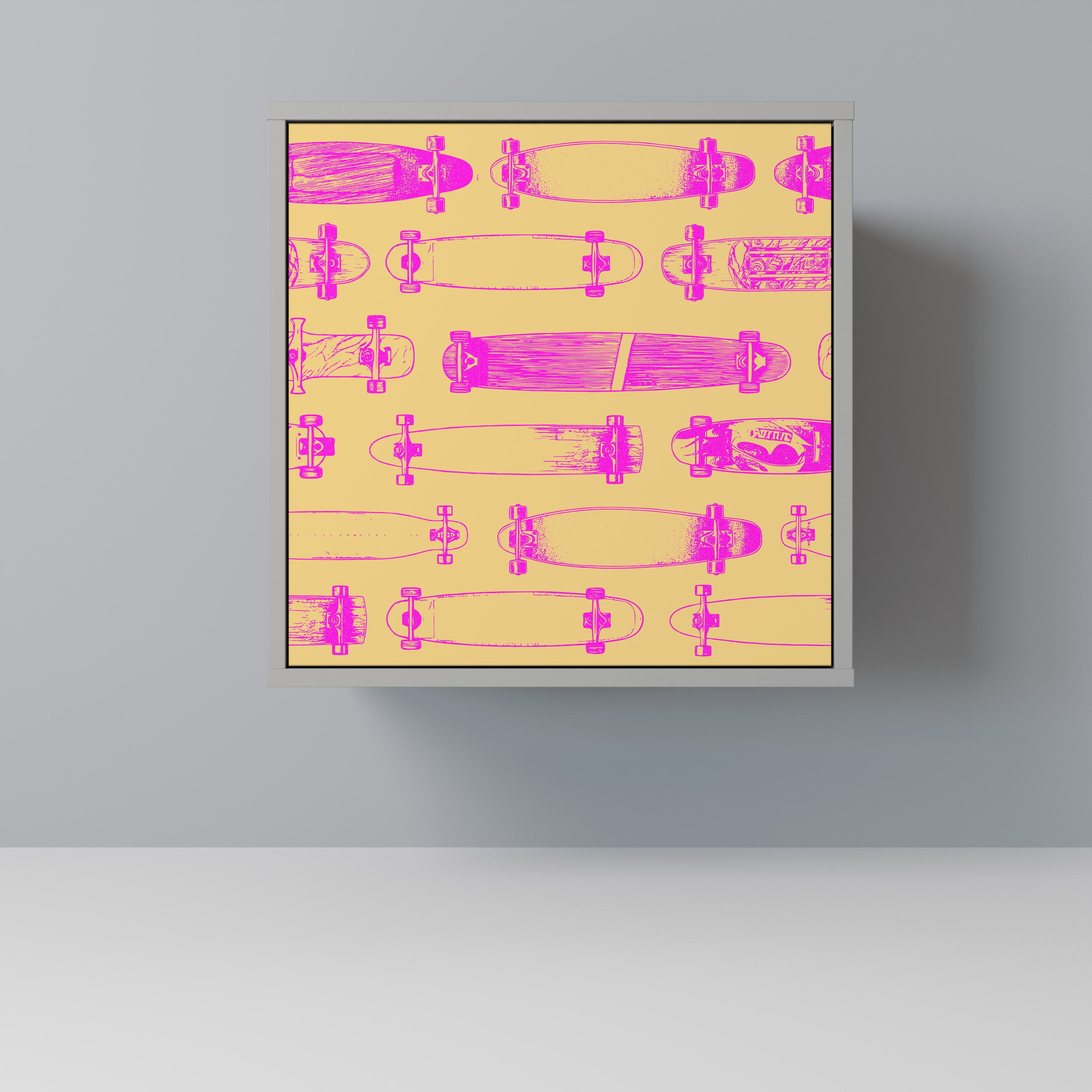 SKATEBOARD ARTISTRY Sideboard mit 1 Tür in Grau