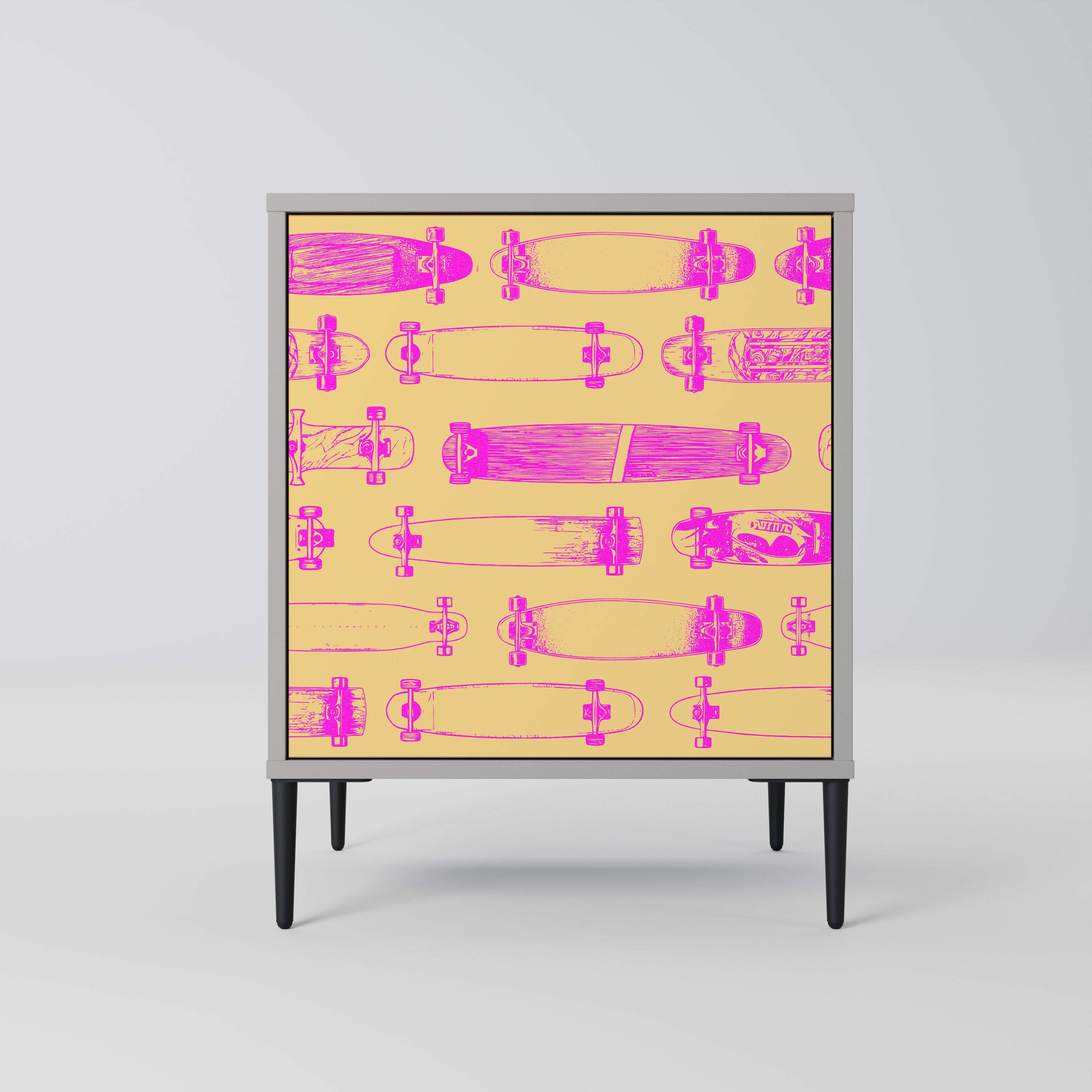 SKATEBOARD ARTISTRY Sideboard mit 1 Tür in Grau