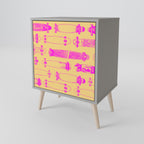 SKATEBOARD ARTISTRY Sideboard mit 1 Tür in Grau