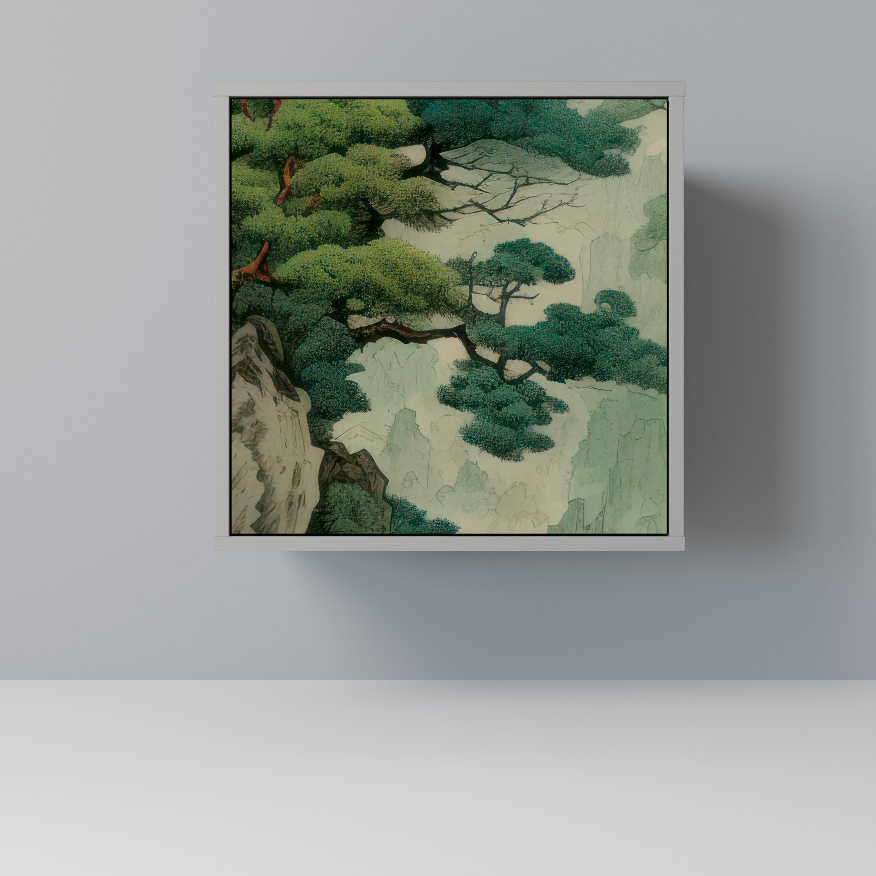 VERDURE ABYSS Sideboard mit 1 Tür in Grau