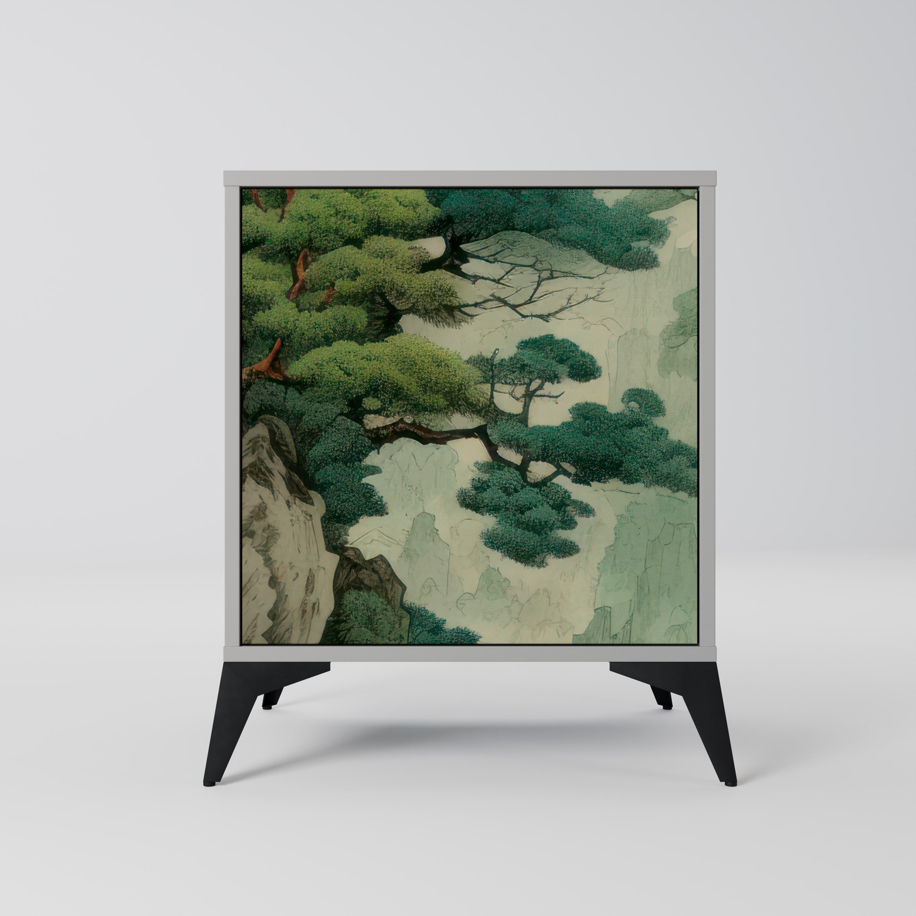 VERDURE ABYSS Sideboard mit 1 Tür in Grau