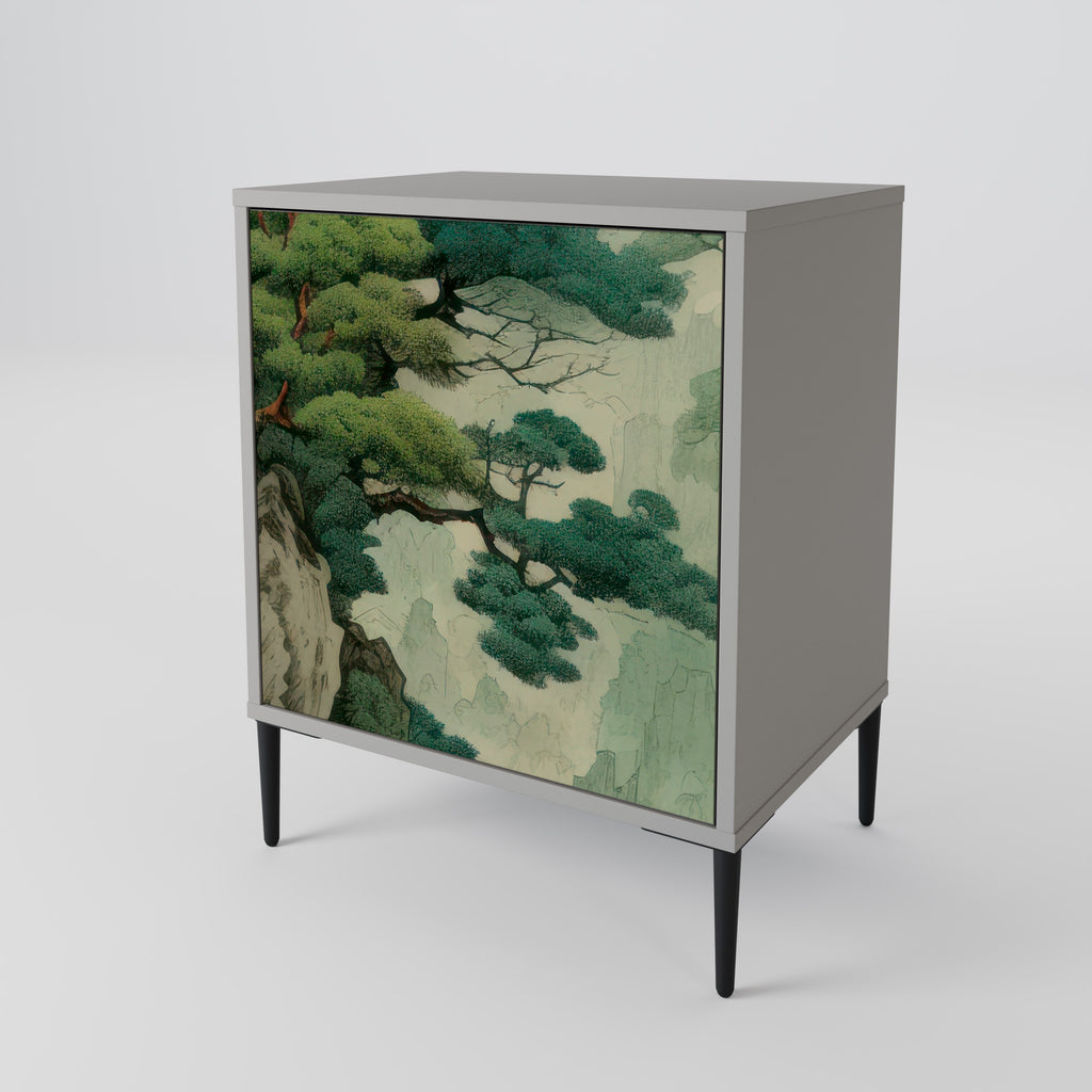 VERDURE ABYSS Sideboard mit 1 Tür in Grau