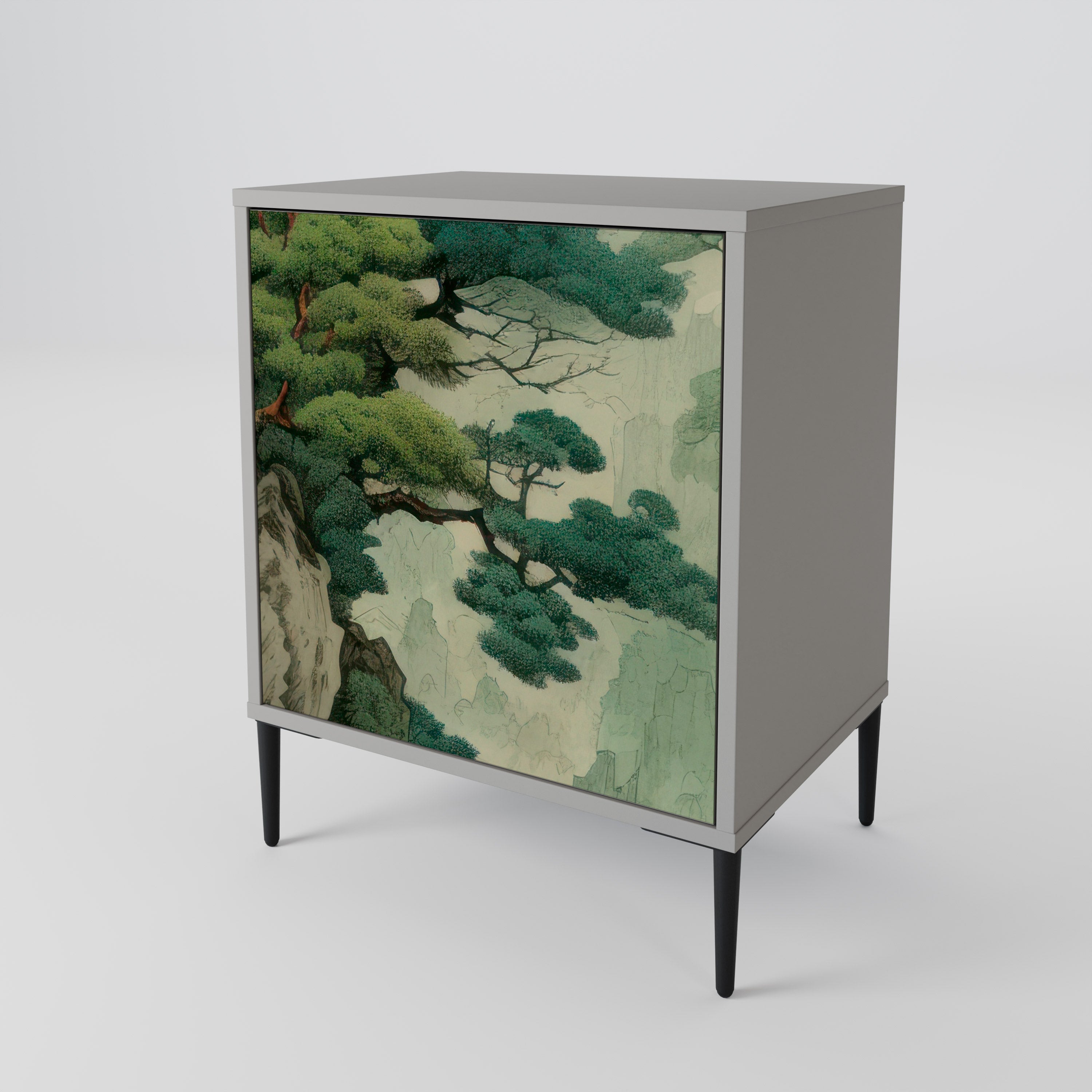 VERDURE ABYSS Sideboard mit 1 Tür in Grau