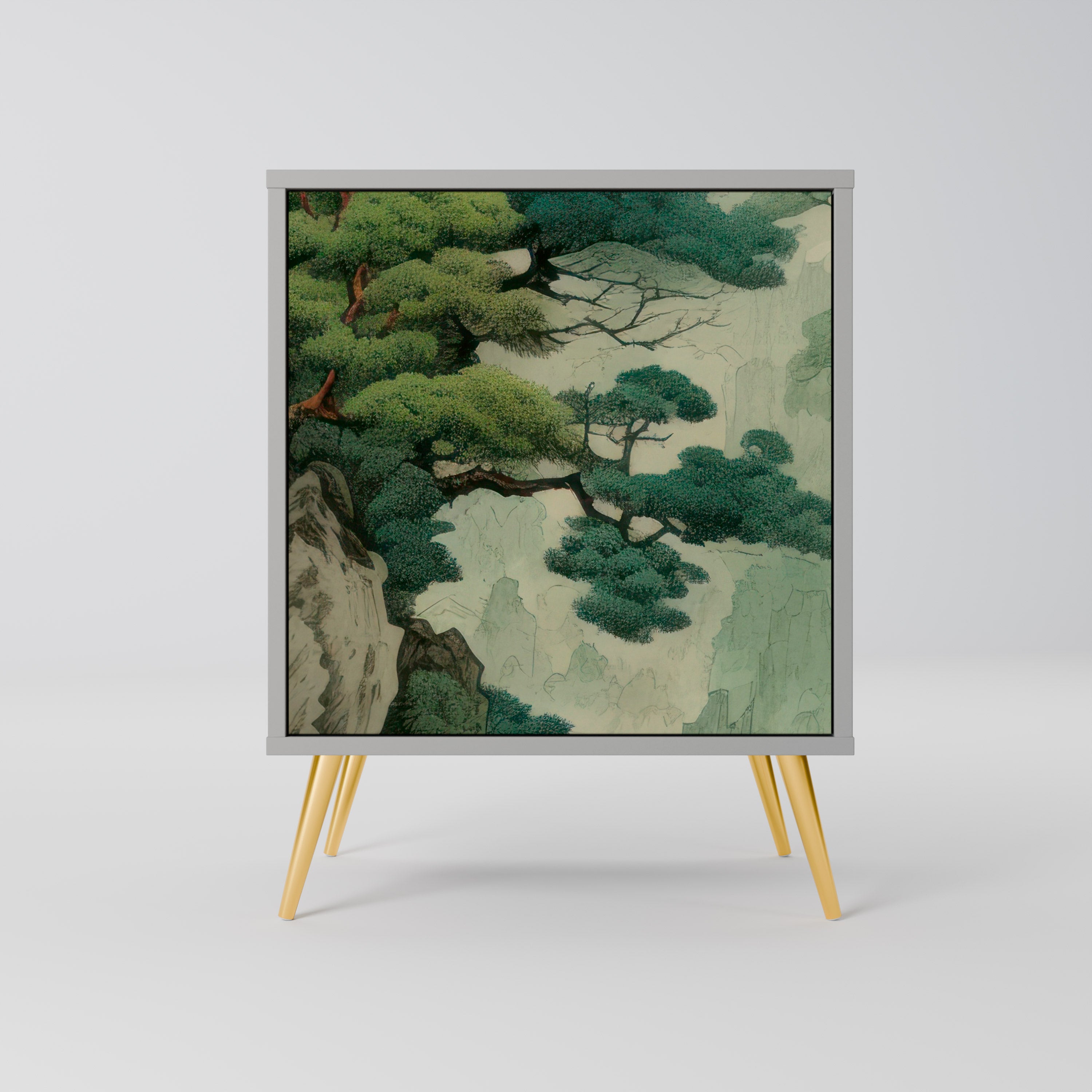 VERDURE ABYSS Sideboard mit 1 Tür in Grau