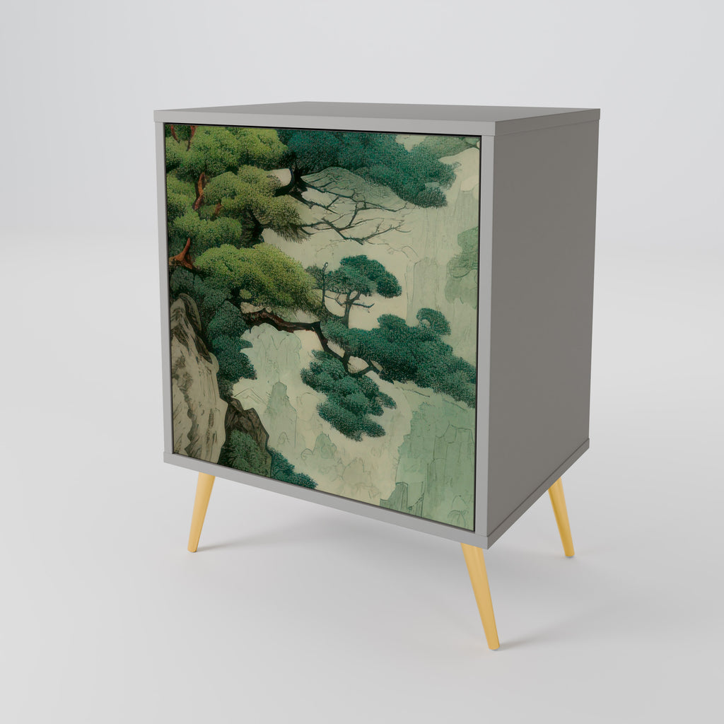 VERDURE ABYSS Sideboard mit 1 Tür in Grau