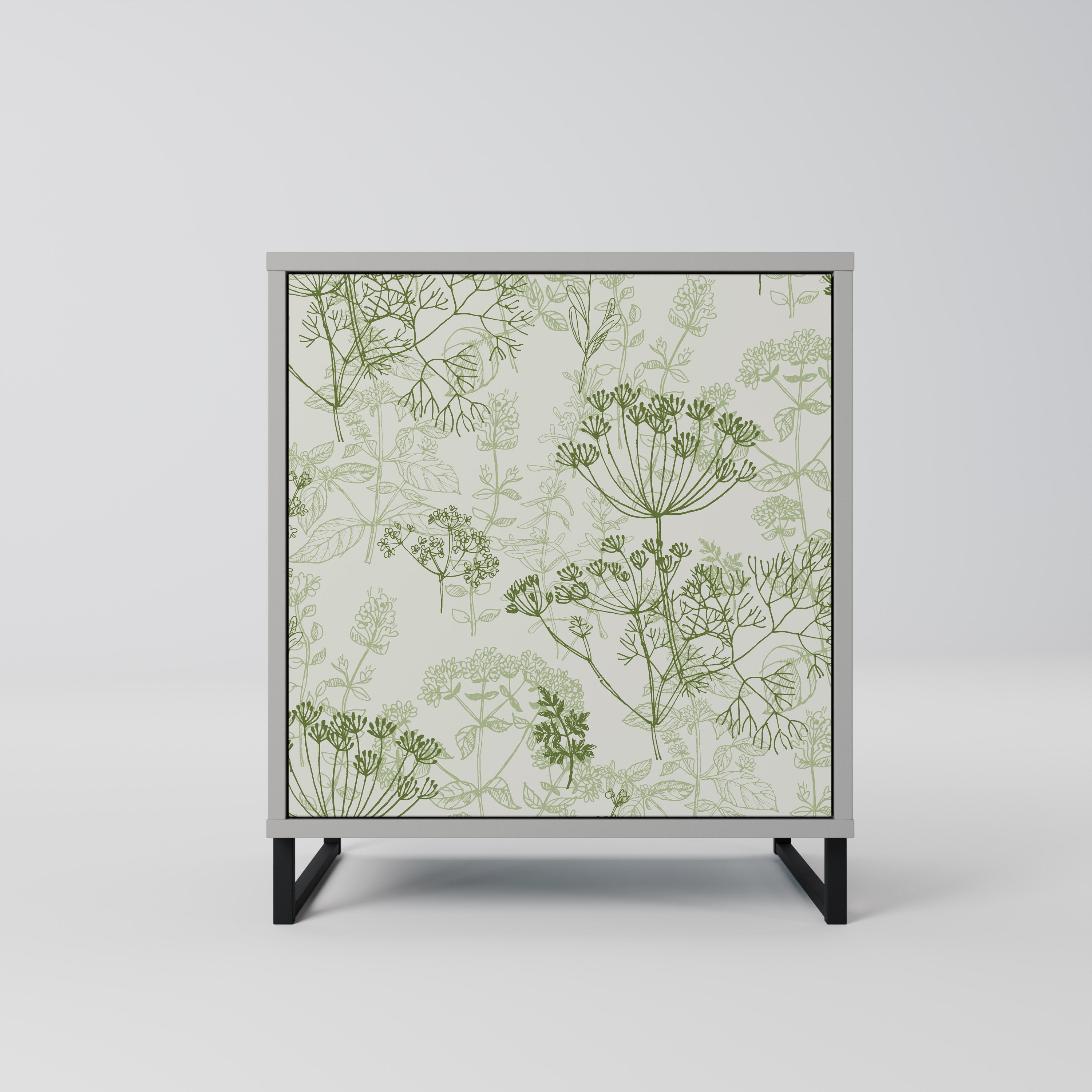 FENNEL BALDACHIN Sideboard mit 1 Tür in Grau