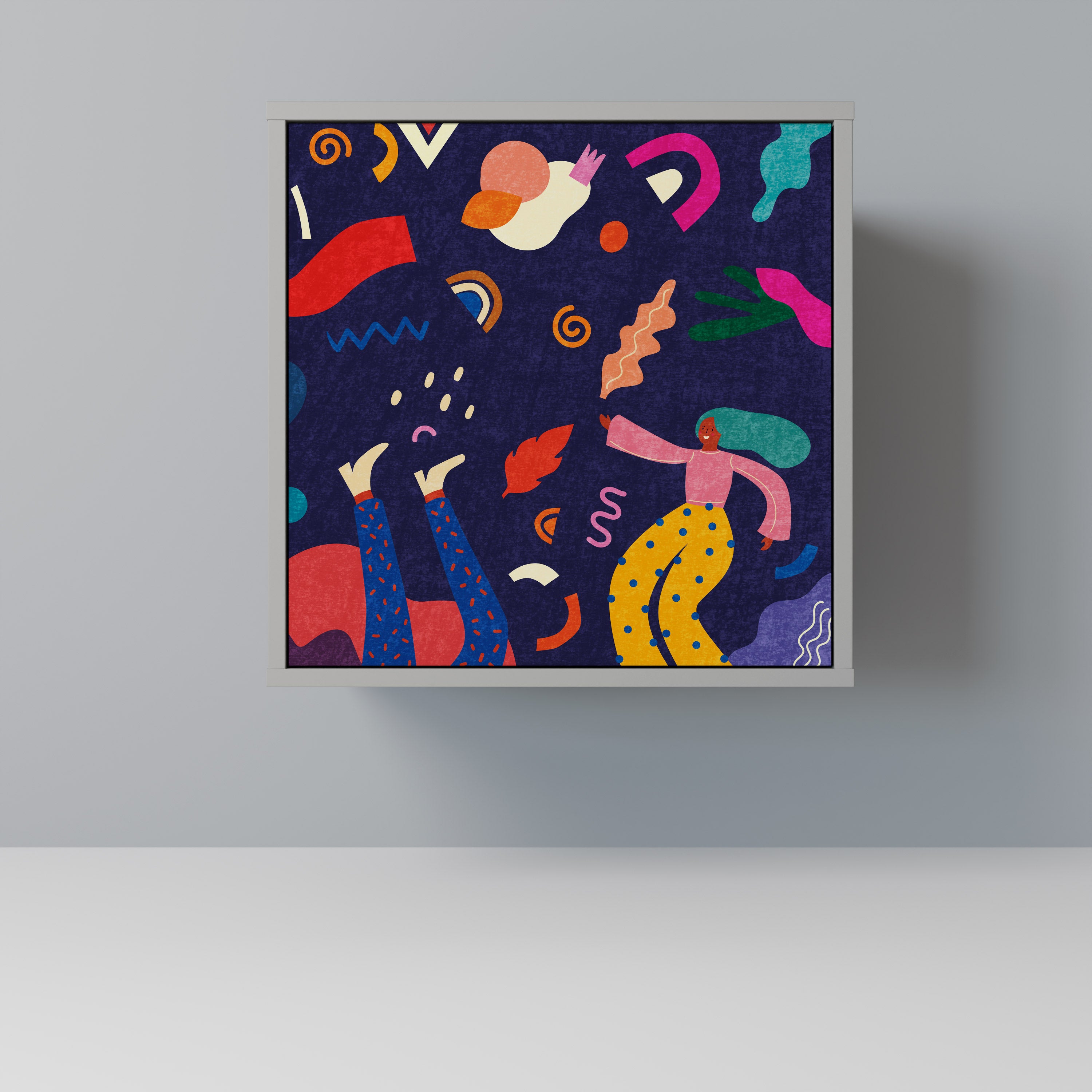 FESTIVE PLEASURES Sideboard mit 1 Tür in Grau