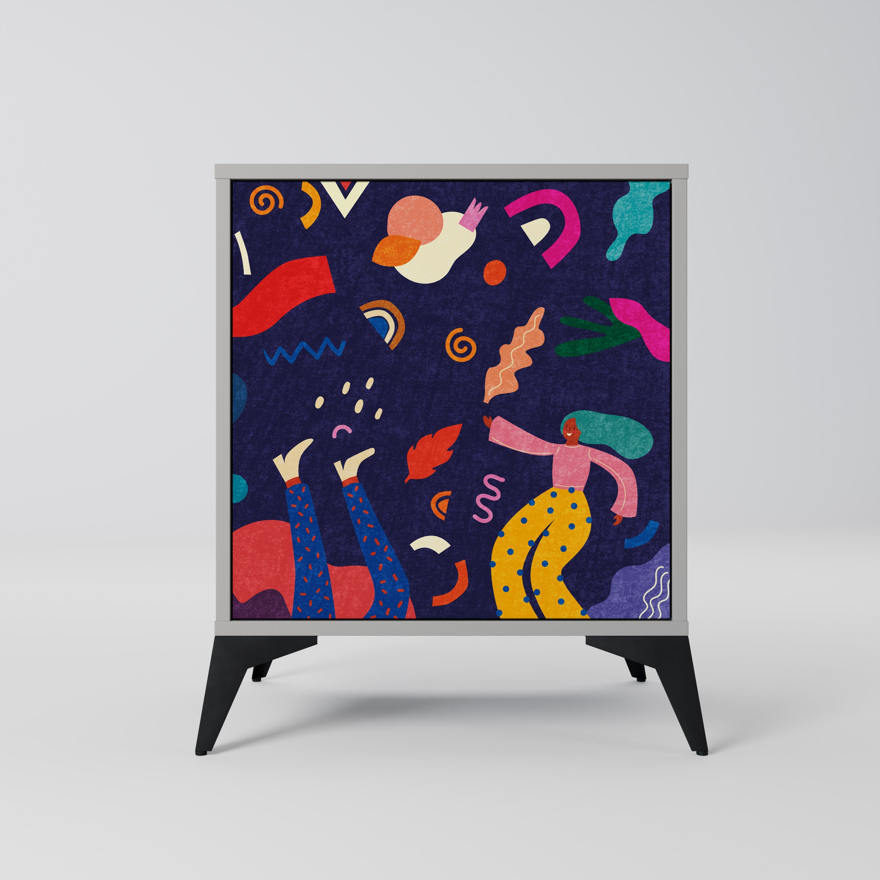 FESTIVE PLEASURES Sideboard mit 1 Tür in Grau