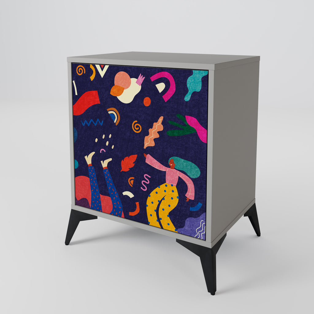FESTIVE PLEASURES Sideboard mit 1 Tür in Grau
