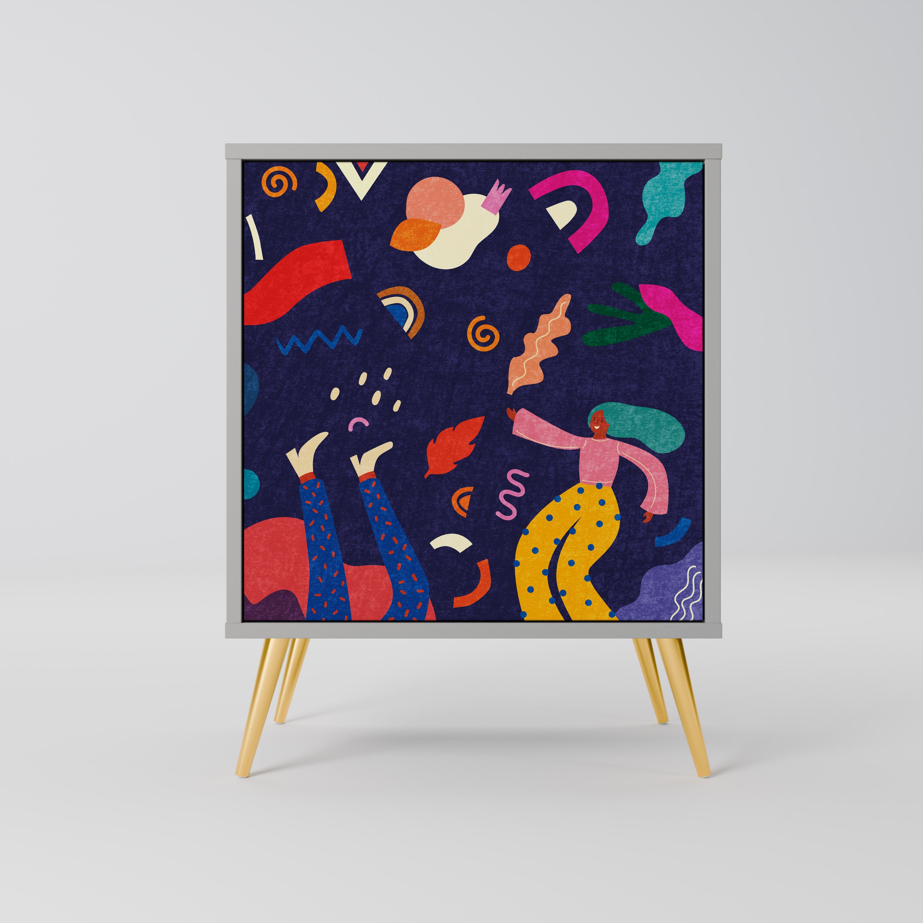 FESTIVE PLEASURES Sideboard mit 1 Tür in Grau