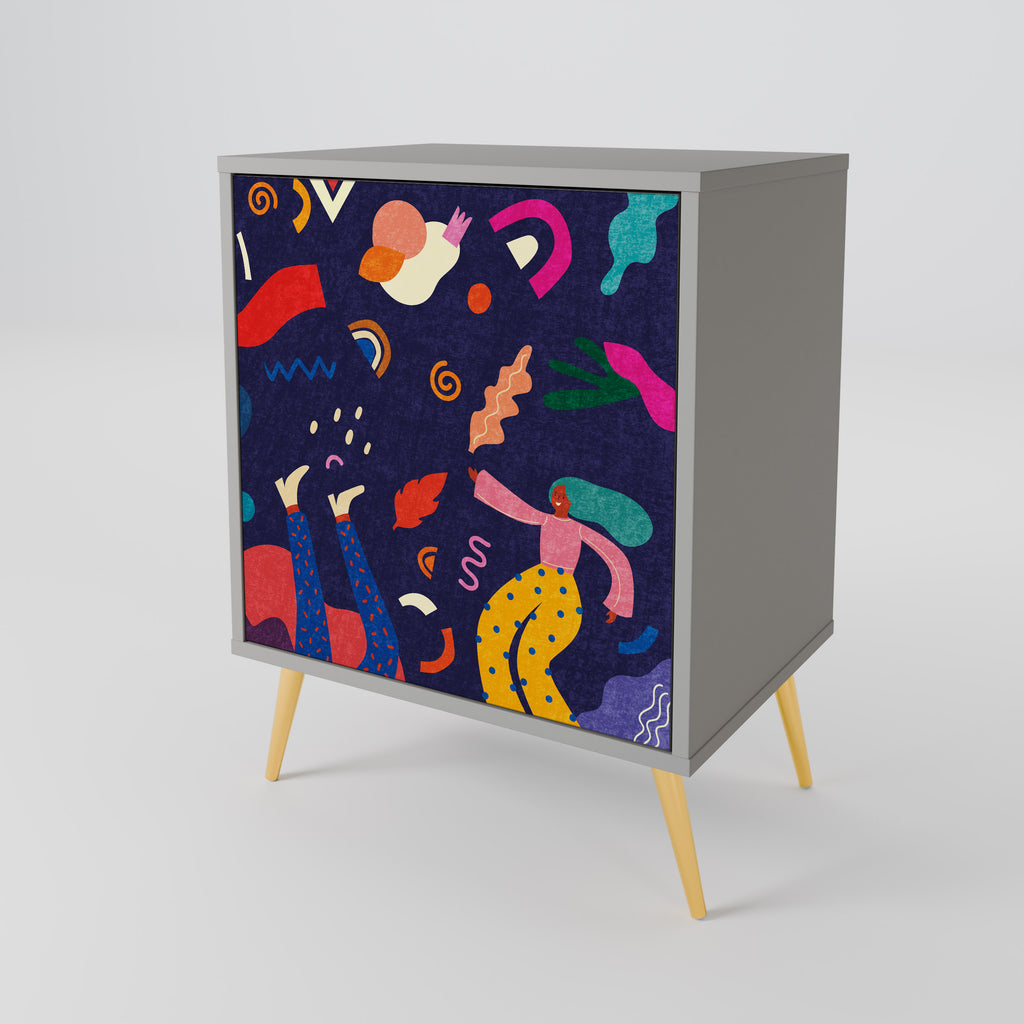 FESTIVE PLEASURES Sideboard mit 1 Tür in Grau