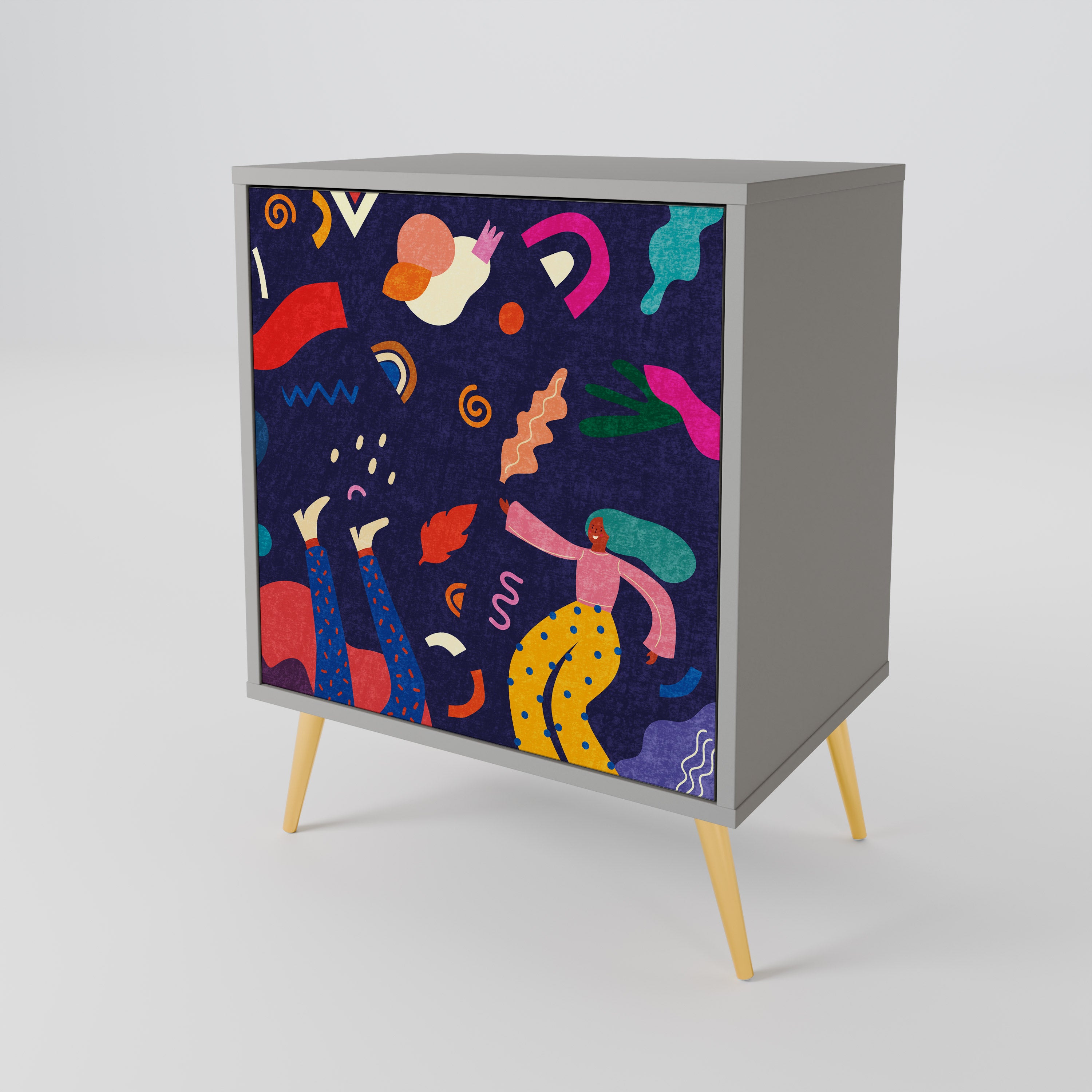 FESTIVE PLEASURES Sideboard mit 1 Tür in Grau