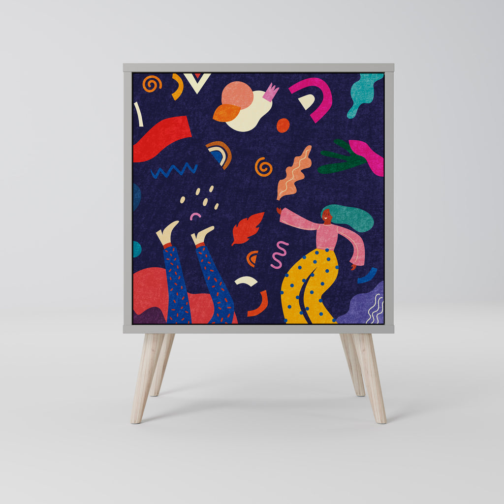 FESTIVE PLEASURES Sideboard mit 1 Tür in Grau