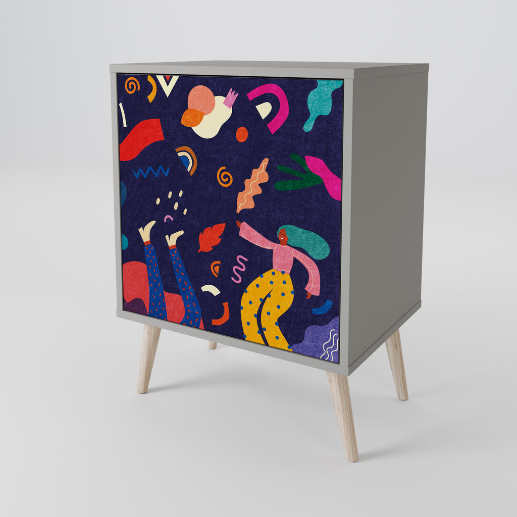FESTIVE PLEASURES Sideboard mit 1 Tür in Grau