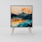 OMINOUS MOUNTAINS Sideboard mit 1 Tür in Grau