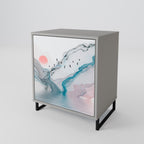 VELVET CROSSING Sideboard mit 1 Tür in Grau