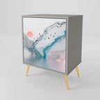 VELVET CROSSING Sideboard mit 1 Tür in Grau