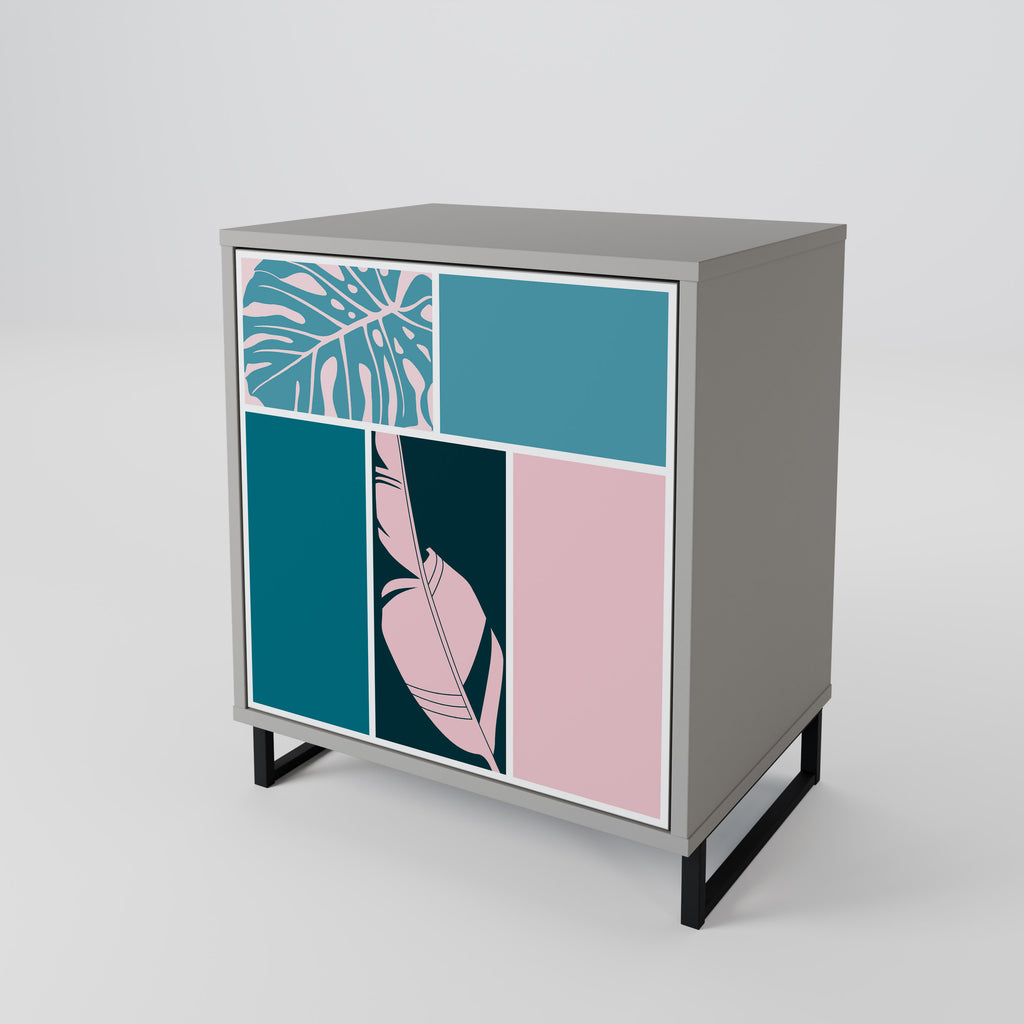 COMBINATION OF SHAPES Sideboard mit 1 Tür in Grau