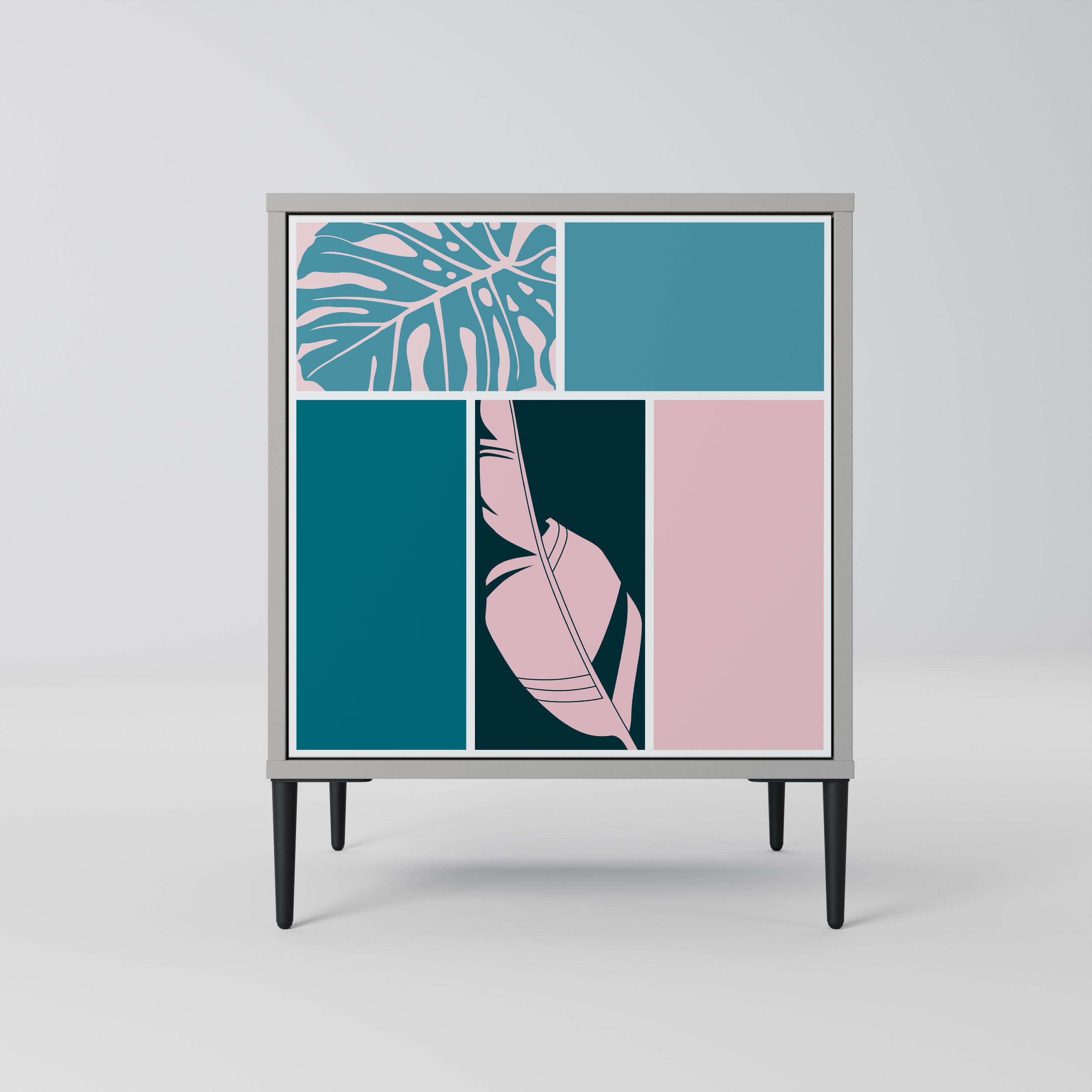 COMBINATION OF SHAPES Sideboard mit 1 Tür in Grau