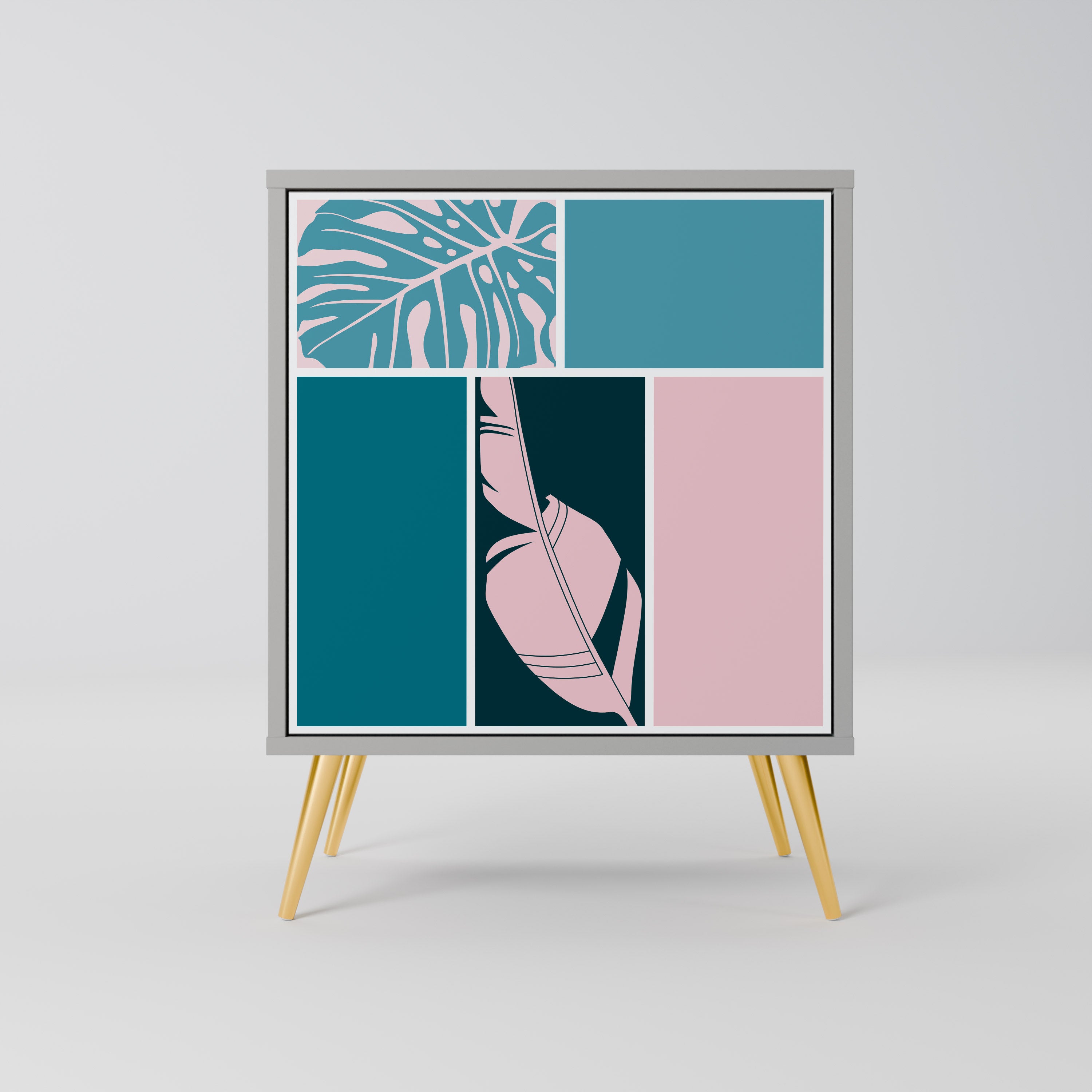 COMBINATION OF SHAPES Sideboard mit 1 Tür in Grau