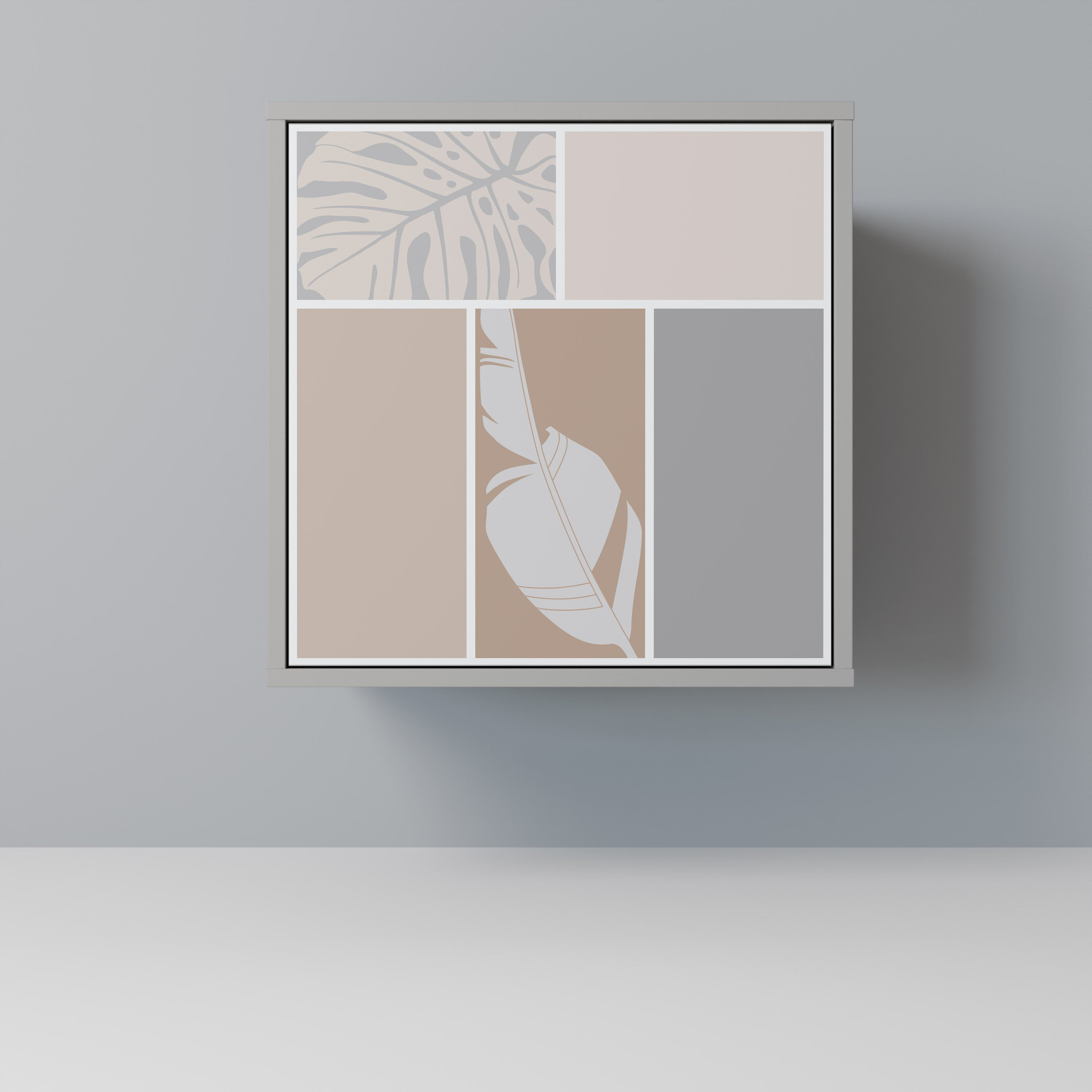 TROPICAL SHAPES Sideboard mit 1 Tür in Grau