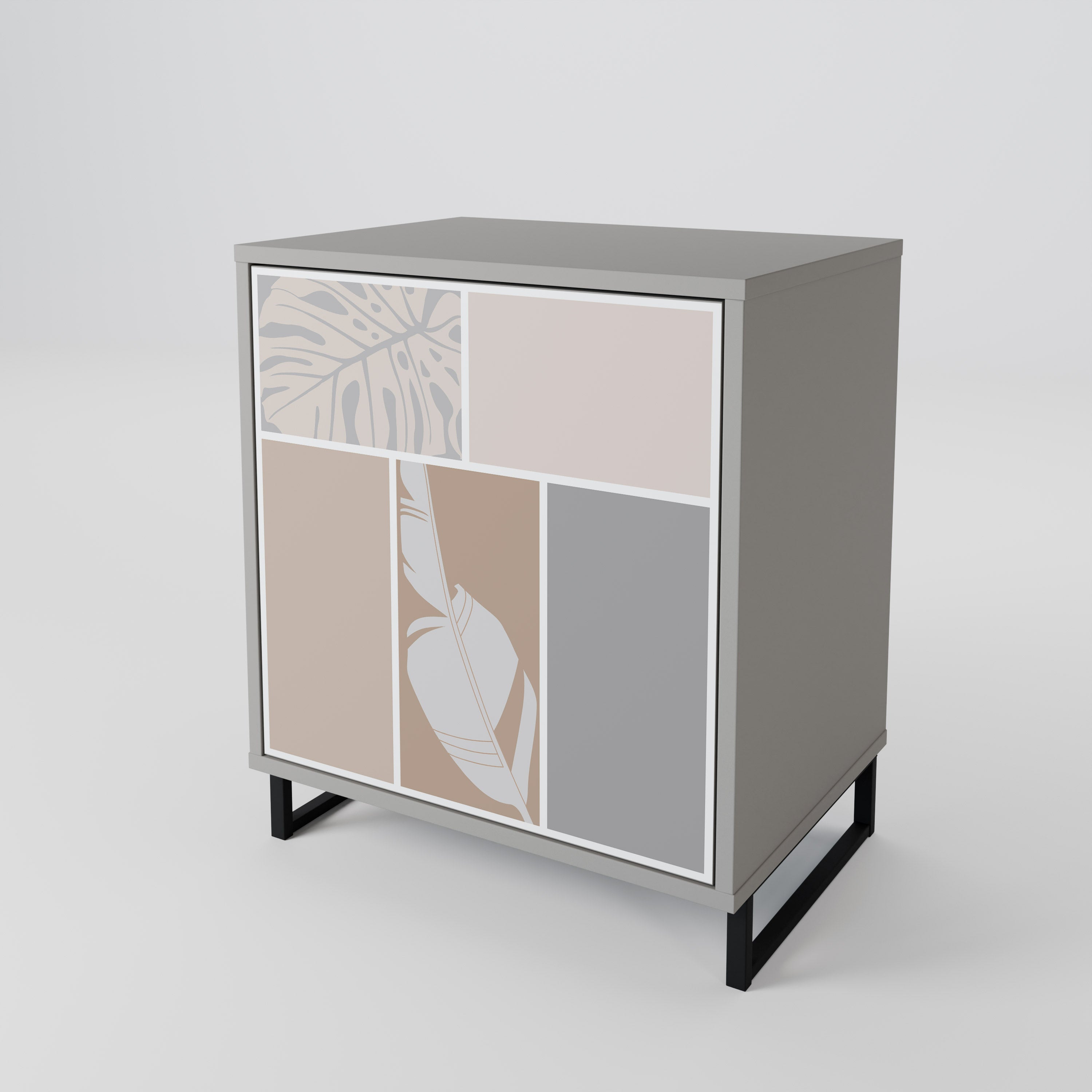 TROPICAL SHAPES Sideboard mit 1 Tür in Grau