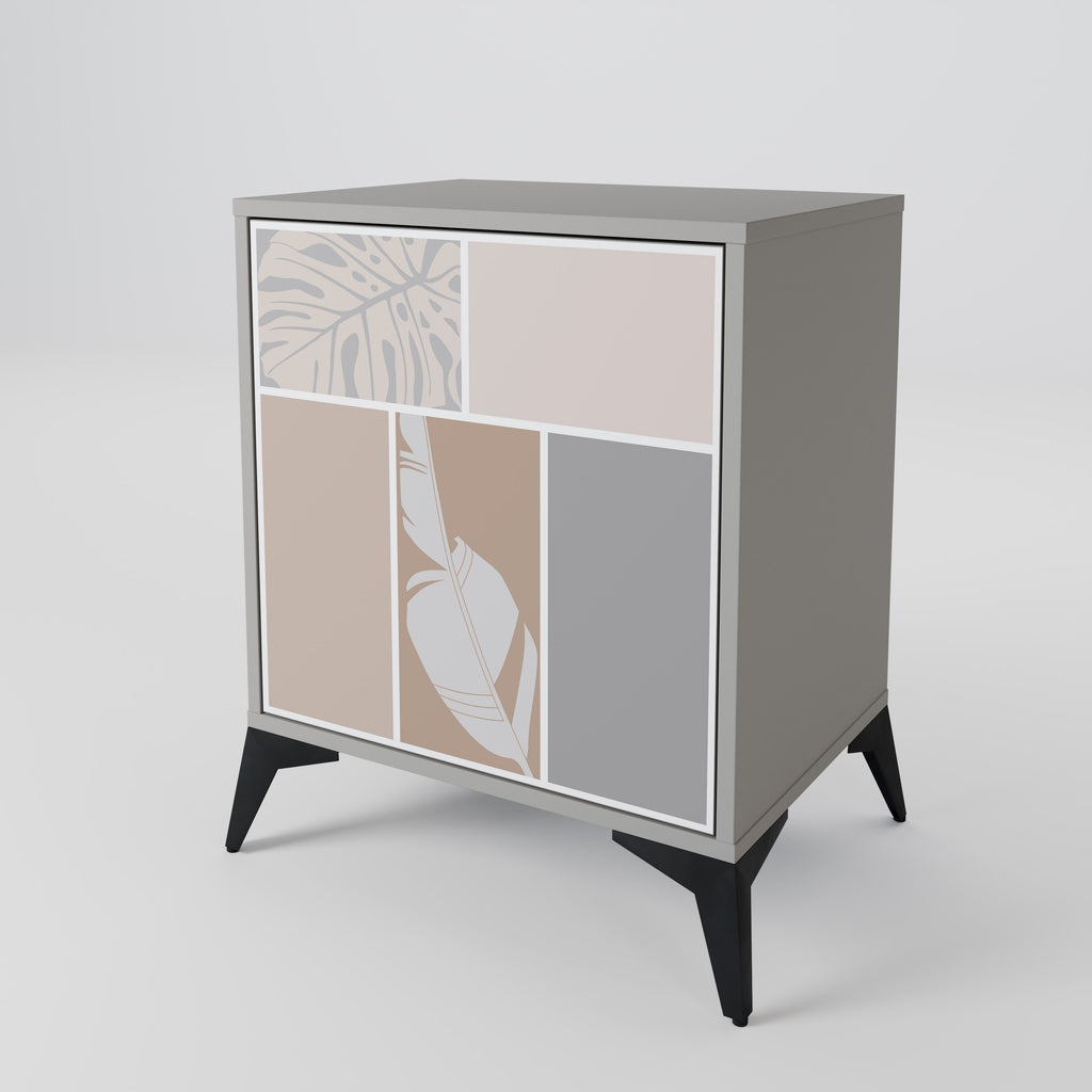 TROPICAL SHAPES Sideboard mit 1 Tür in Grau