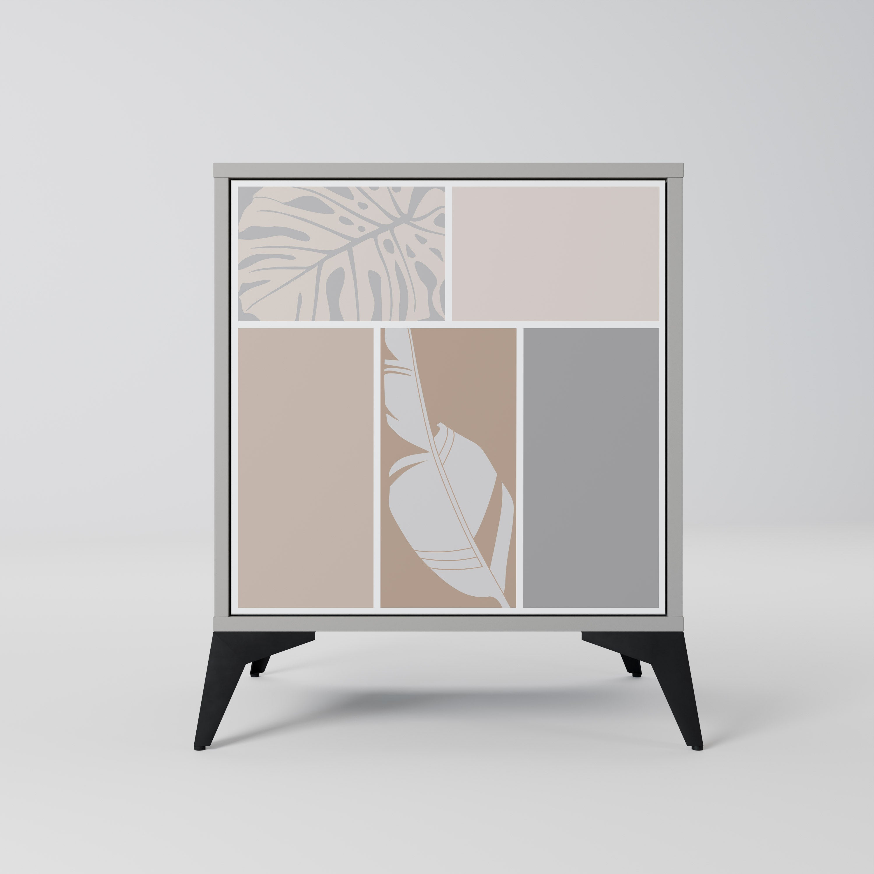 TROPICAL SHAPES Sideboard mit 1 Tür in Grau