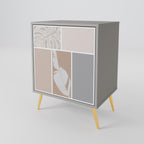 TROPICAL SHAPES Sideboard mit 1 Tür in Grau