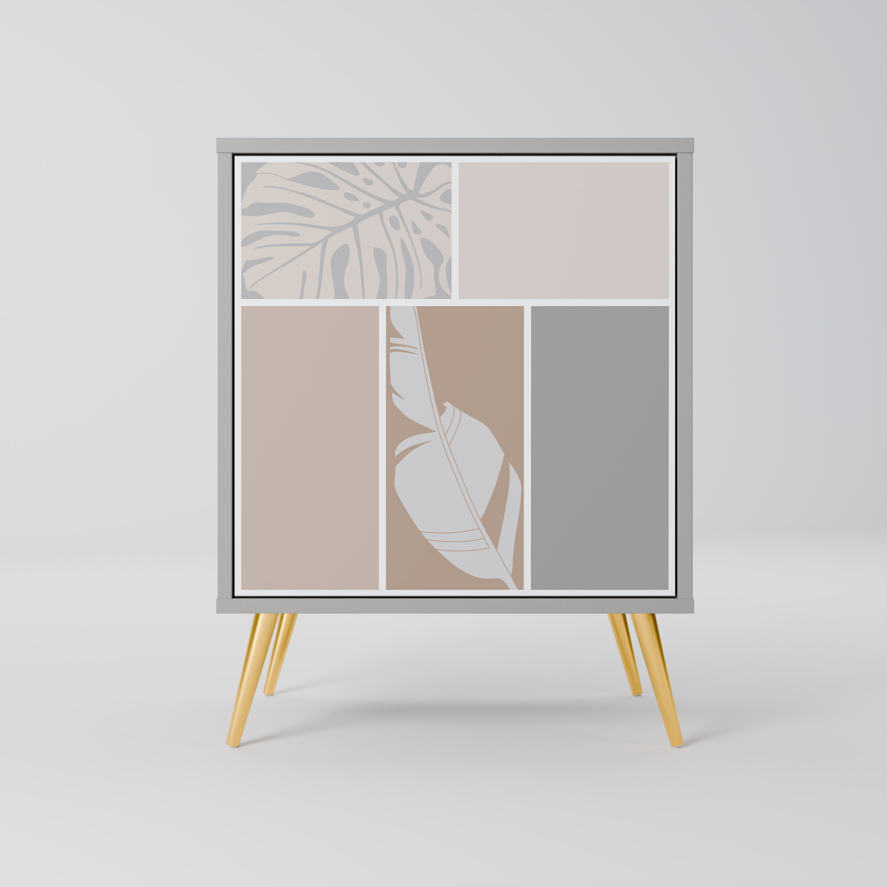 TROPICAL SHAPES Sideboard mit 1 Tür in Grau