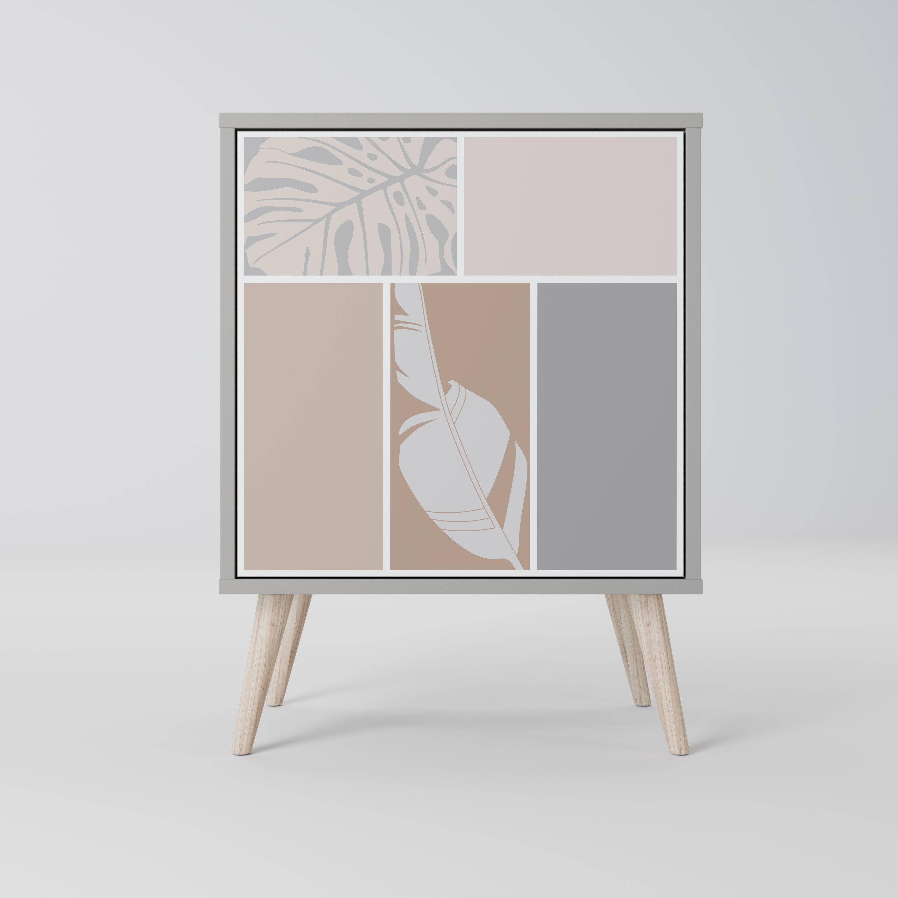 TROPICAL SHAPES Sideboard mit 1 Tür in Grau