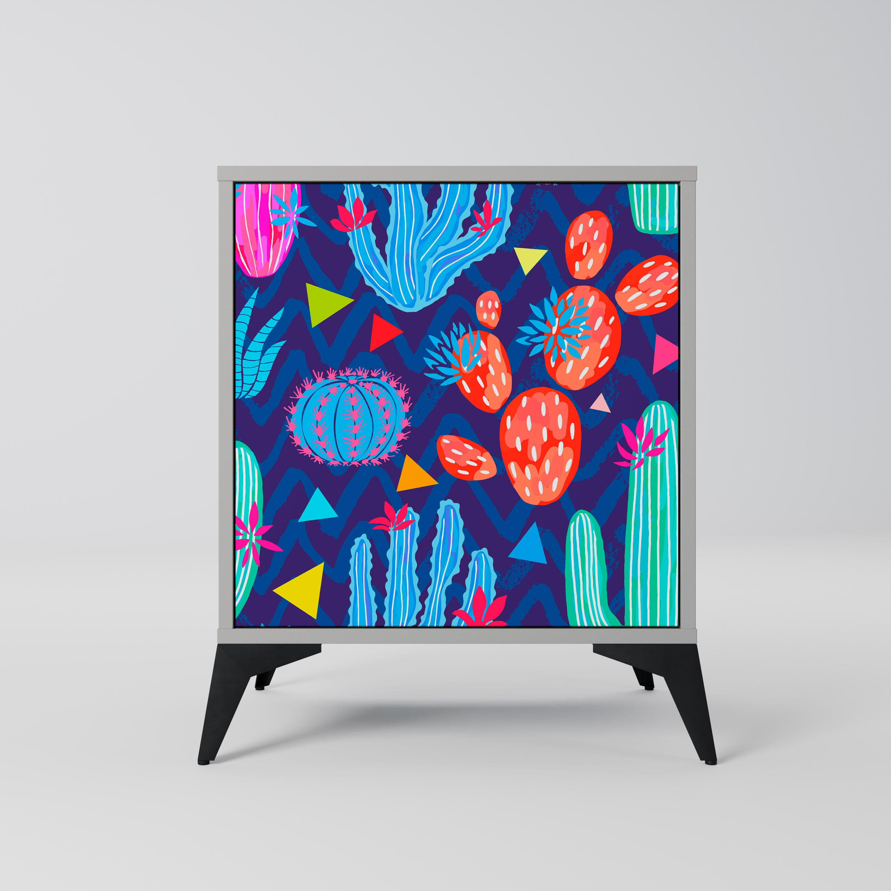 CACTUS VIBES Sideboard mit 1 Tür in Grau