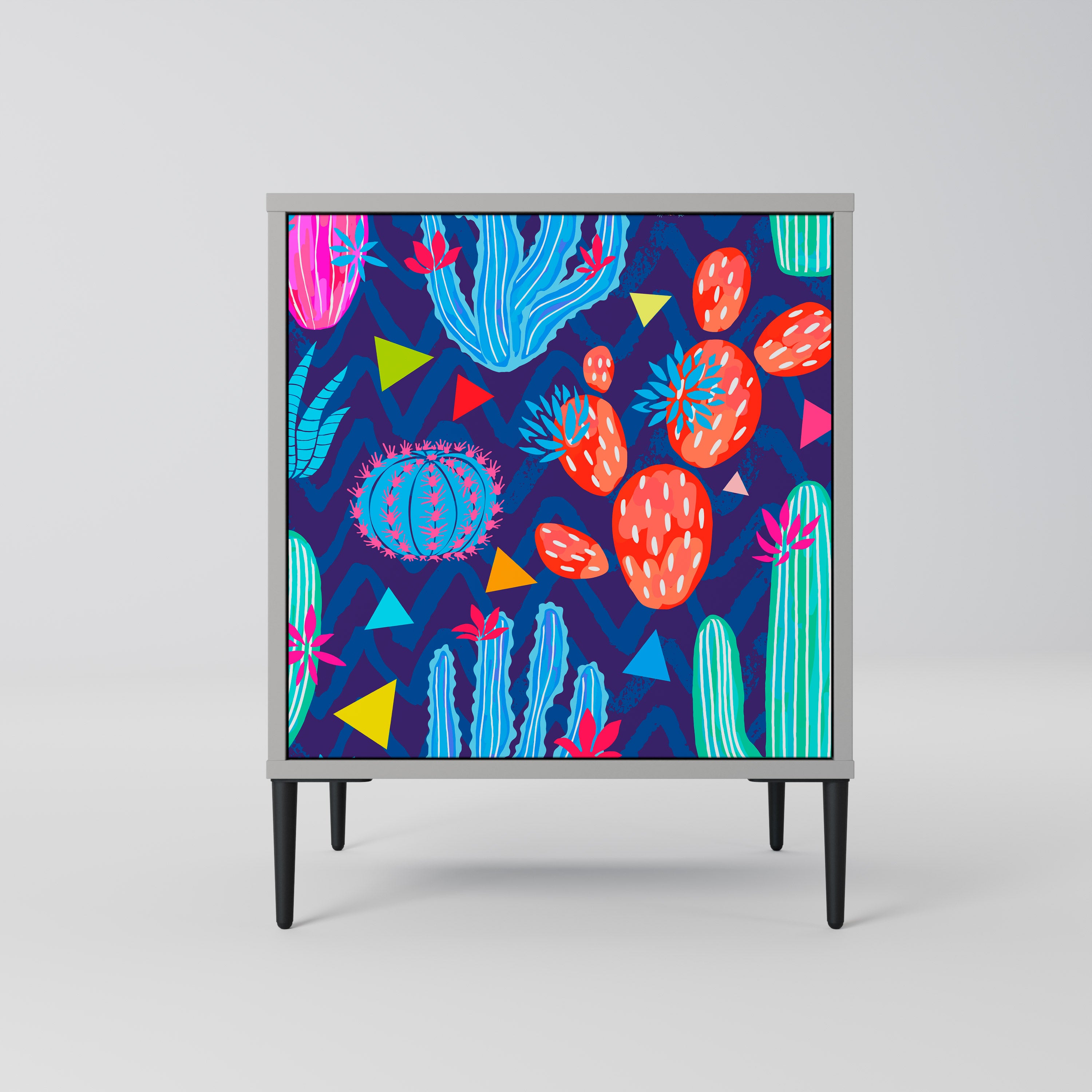 CACTUS VIBES Sideboard mit 1 Tür in Grau