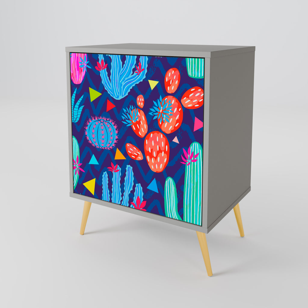 CACTUS VIBES Sideboard mit 1 Tür in Grau