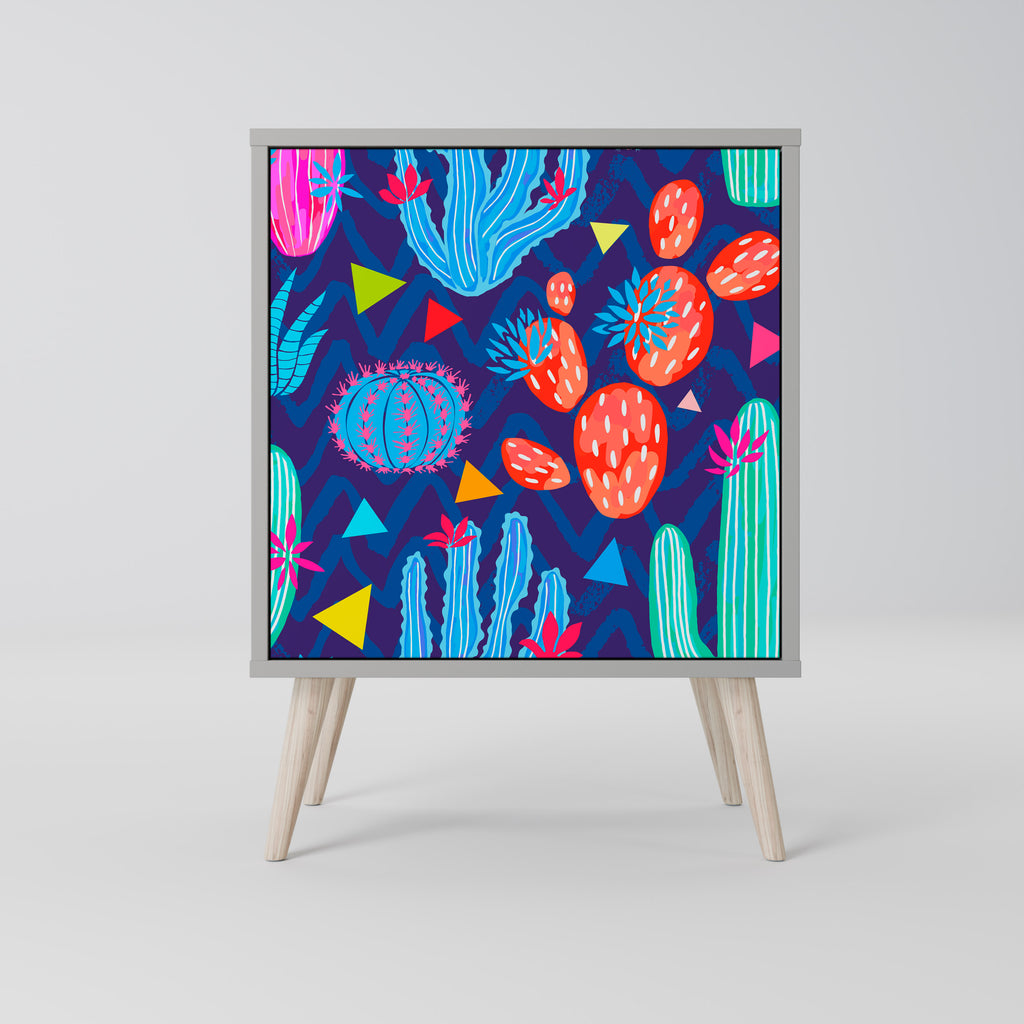 CACTUS VIBES Sideboard mit 1 Tür in Grau