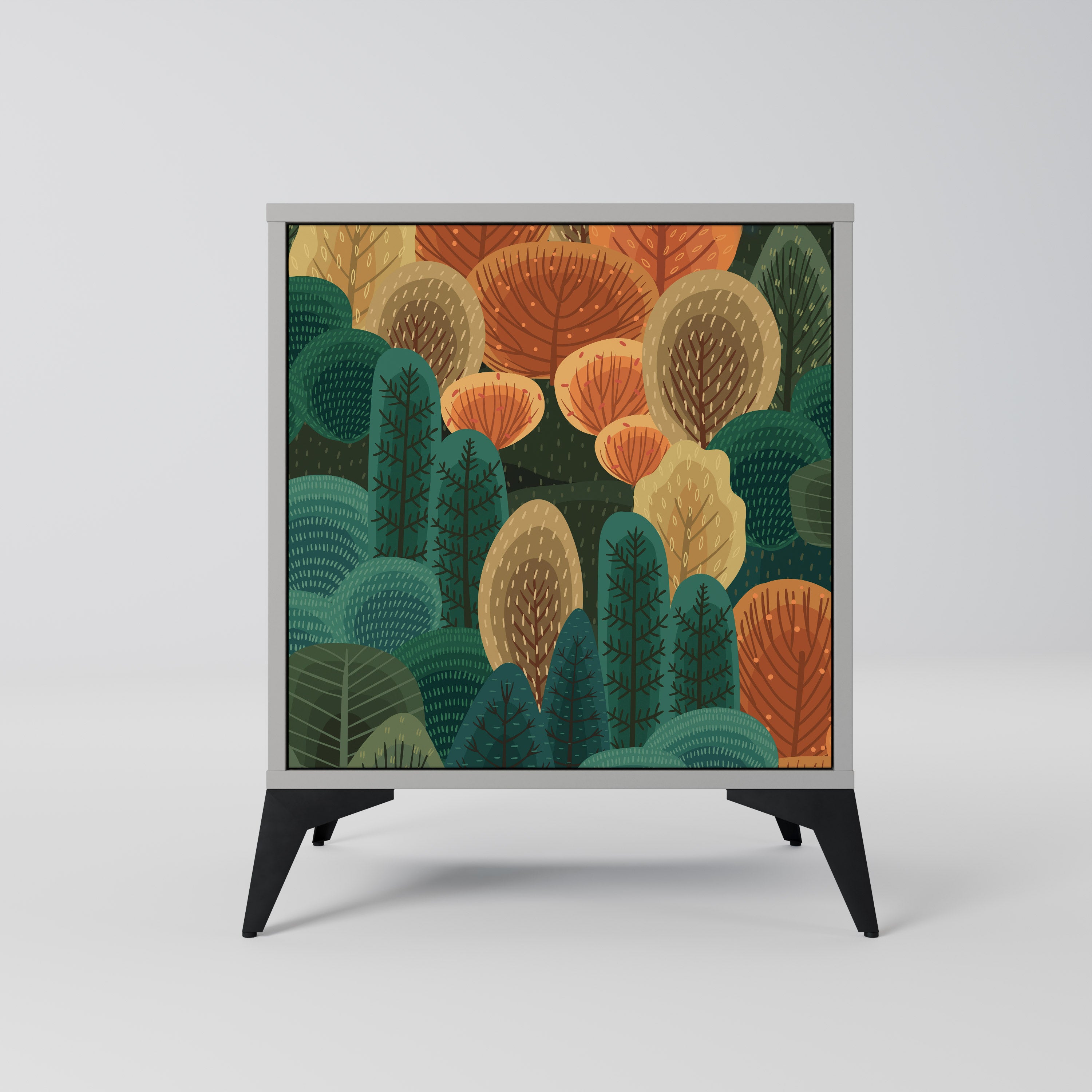 AUTUMN KALEIDOSCOPE Sideboard mit 1 Tür in Grau